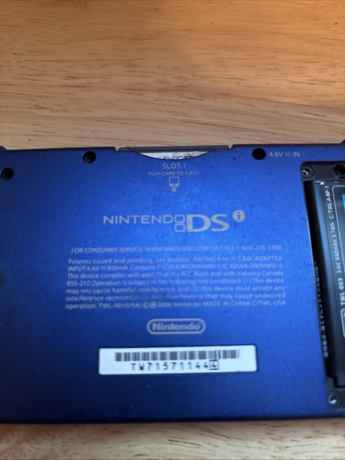 Nintendo DSi Blue Handheld System Wi-Fi Capability Nintendo DS 2008