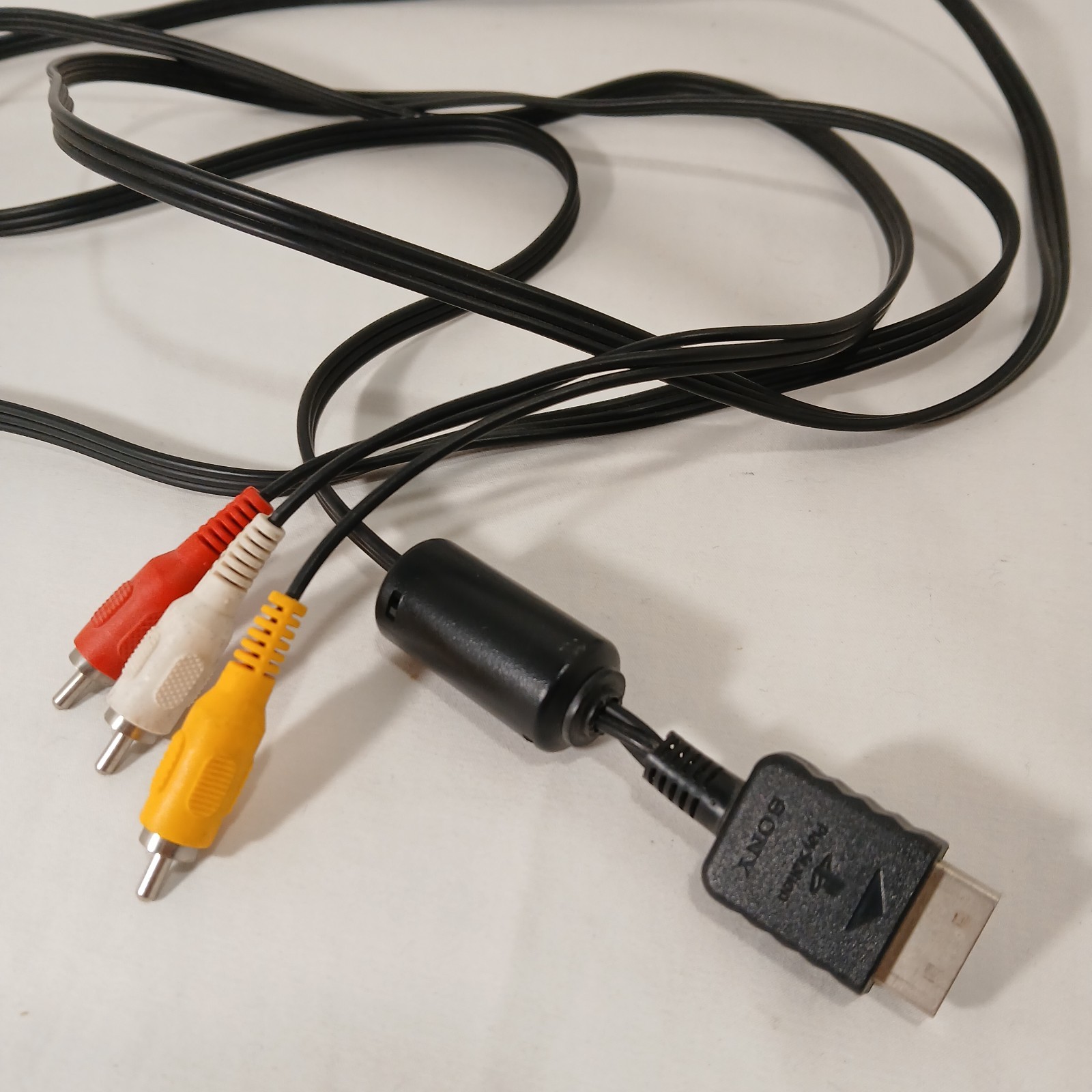 Genuine OEM Original Sony PlayStation PS1 PS2 AV Audio Video Cable RCA Component