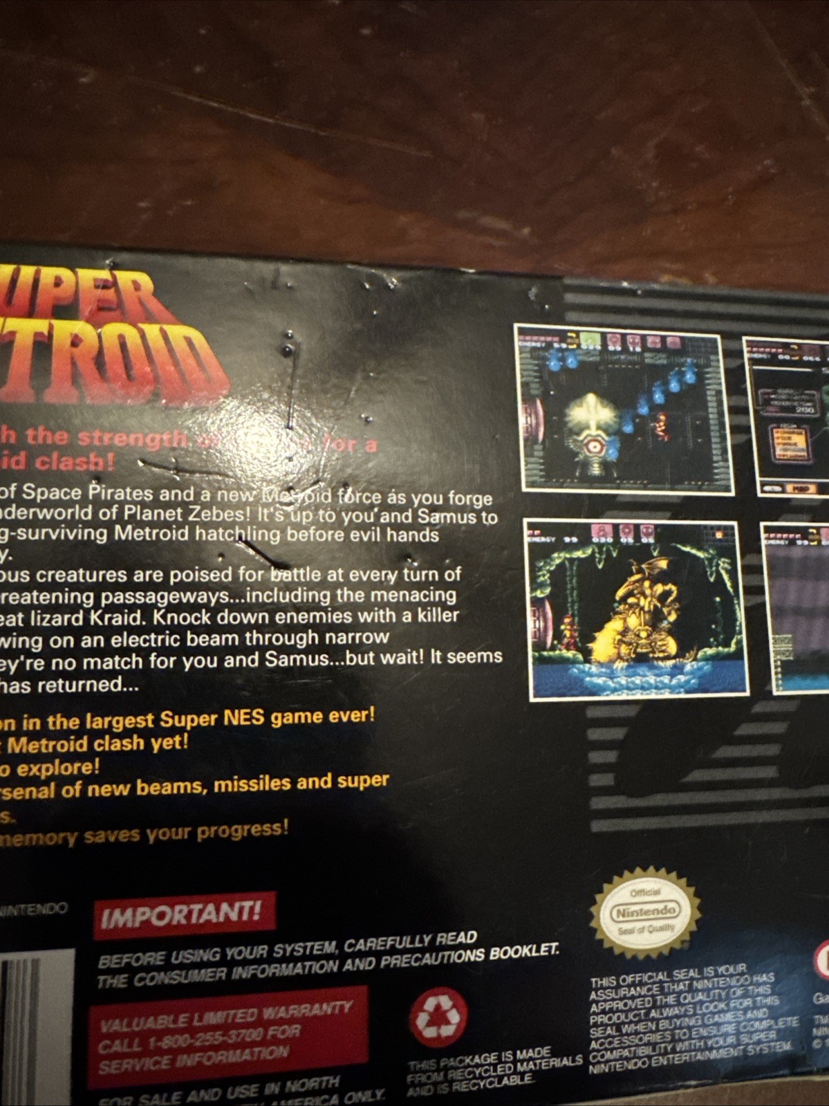 Super Metroid Super Nintendo SNES Complete