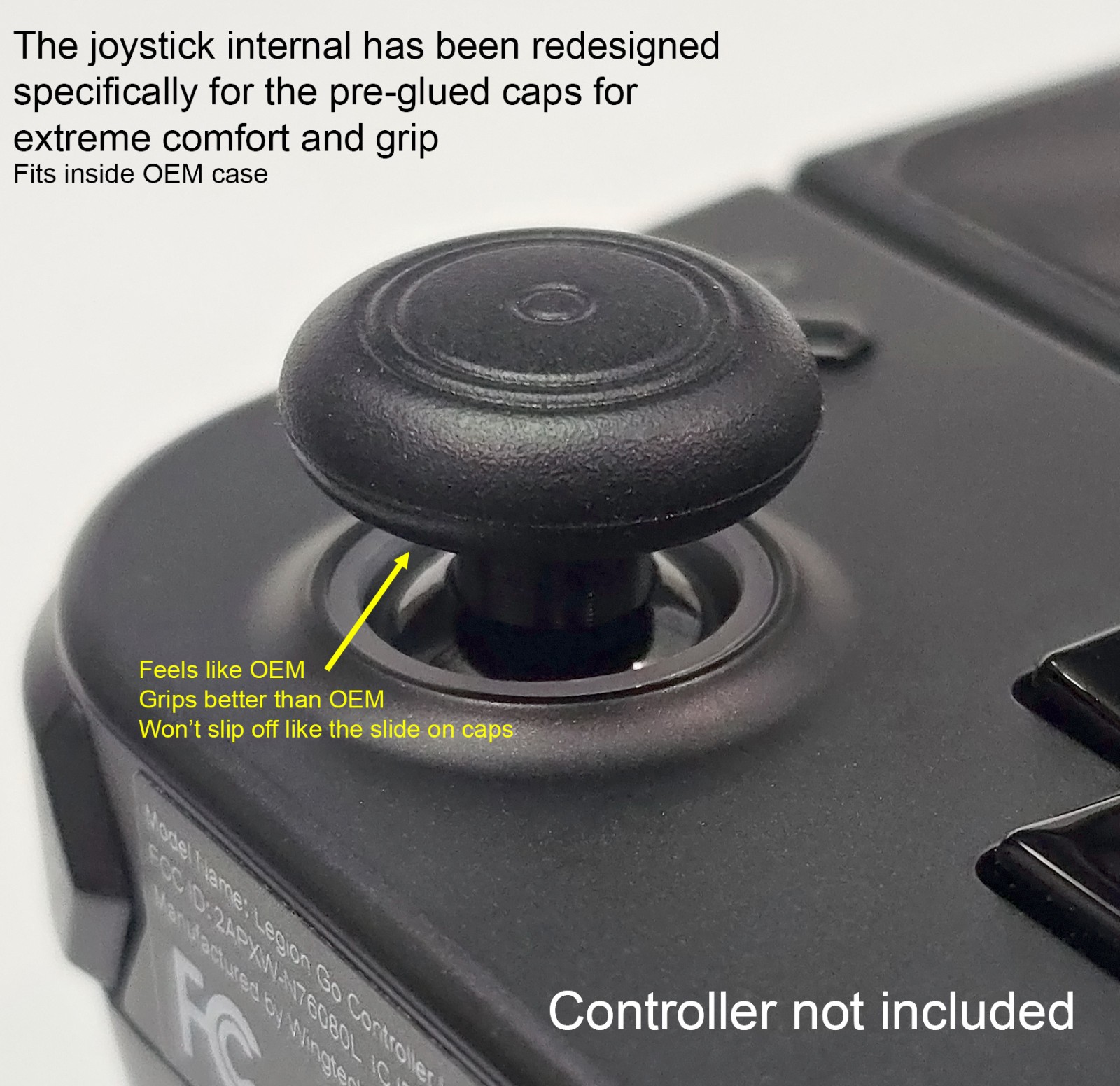 Lenovo Legion Go 1 & 2 Thumb Joystick Replacement Direct Fit (3D Printed)