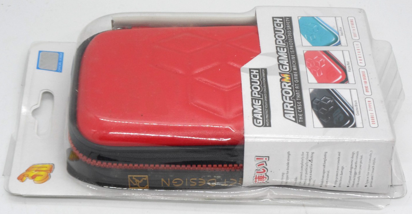 New ~ AIRFORM 3D Flame Red Game Pouch Nintendo DS Lite DSL Case Japan nds nib