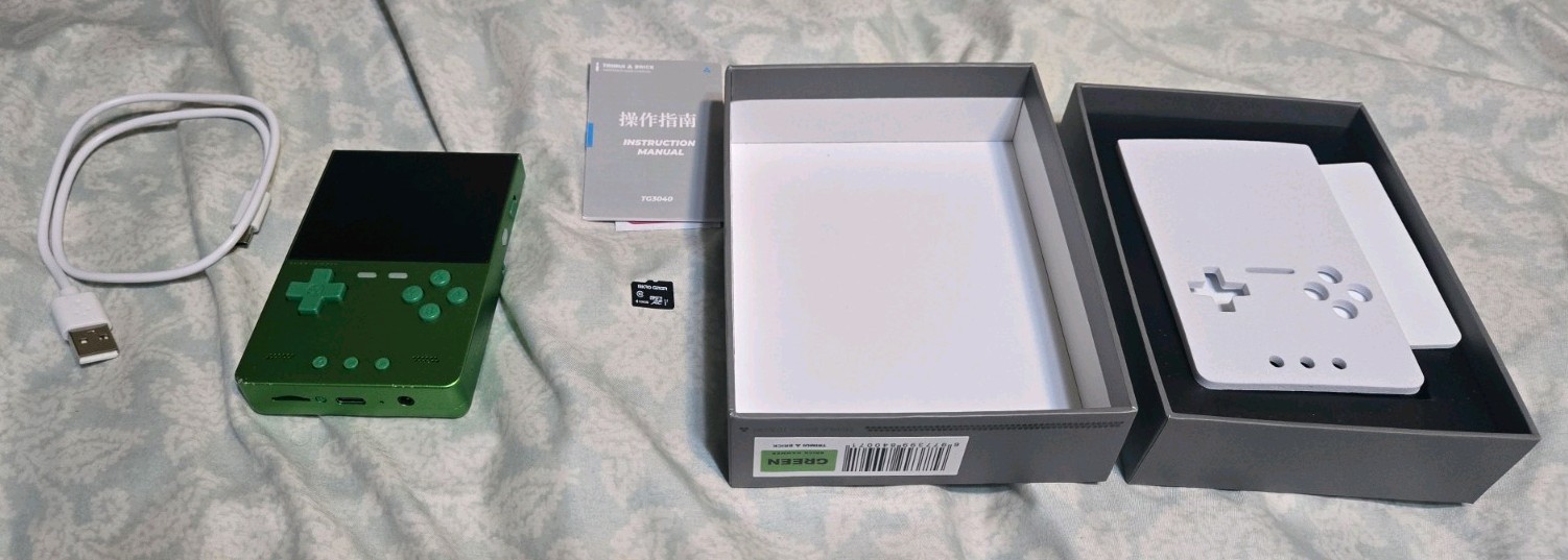 Trimui Brick Hammer Green 128gb Sd Card No Games Used *READ DESCRIPTION*