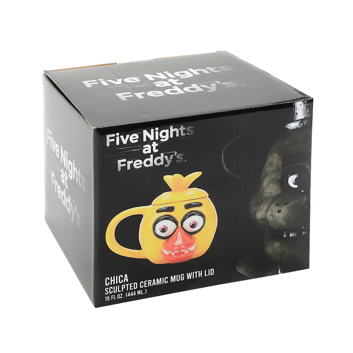 Five Nights At Freddy’s Chica 15oz Sculpted Ceramic Mug With Lid