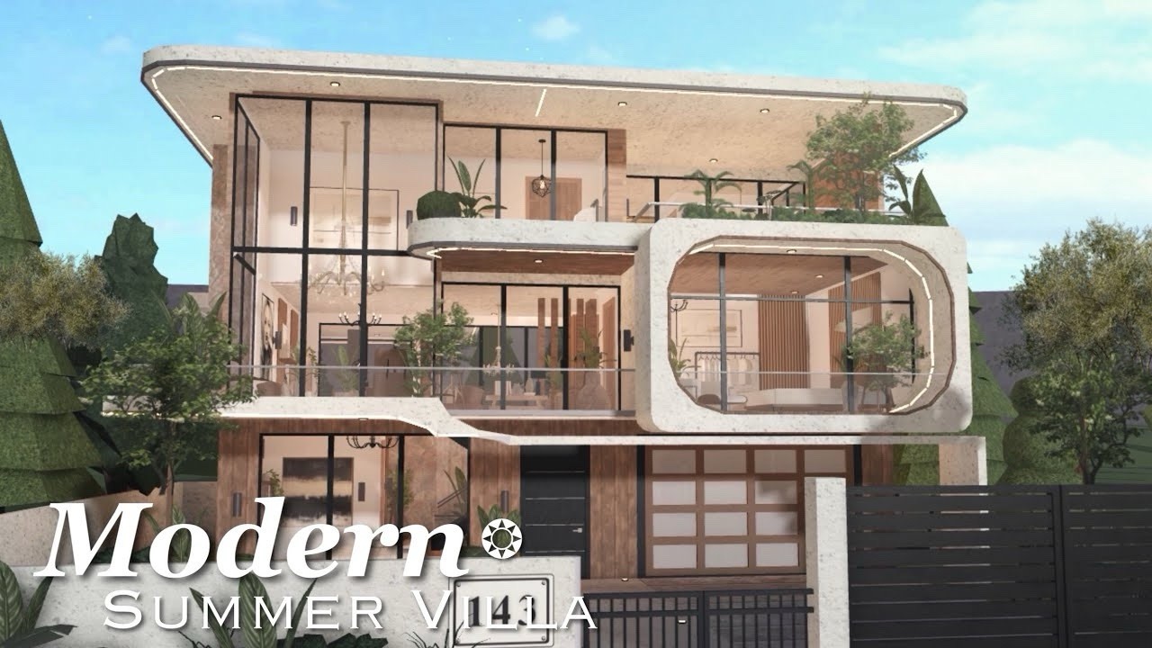 MODERN SUMMER VILLA BLOXBURG.CHECK DESCRIP.FAST BUILDER FOR AFFORDABLE PRICE