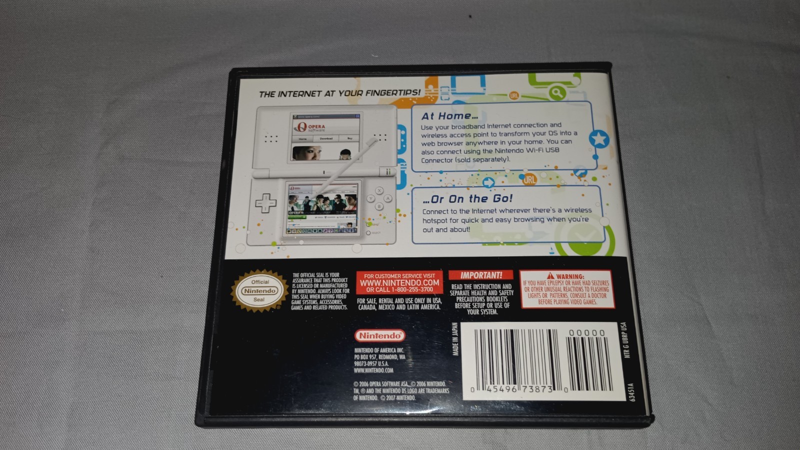 Nintendo DS Browser (Nintendo DS, 2007) With Manuals -No Memory Expansion Pak-