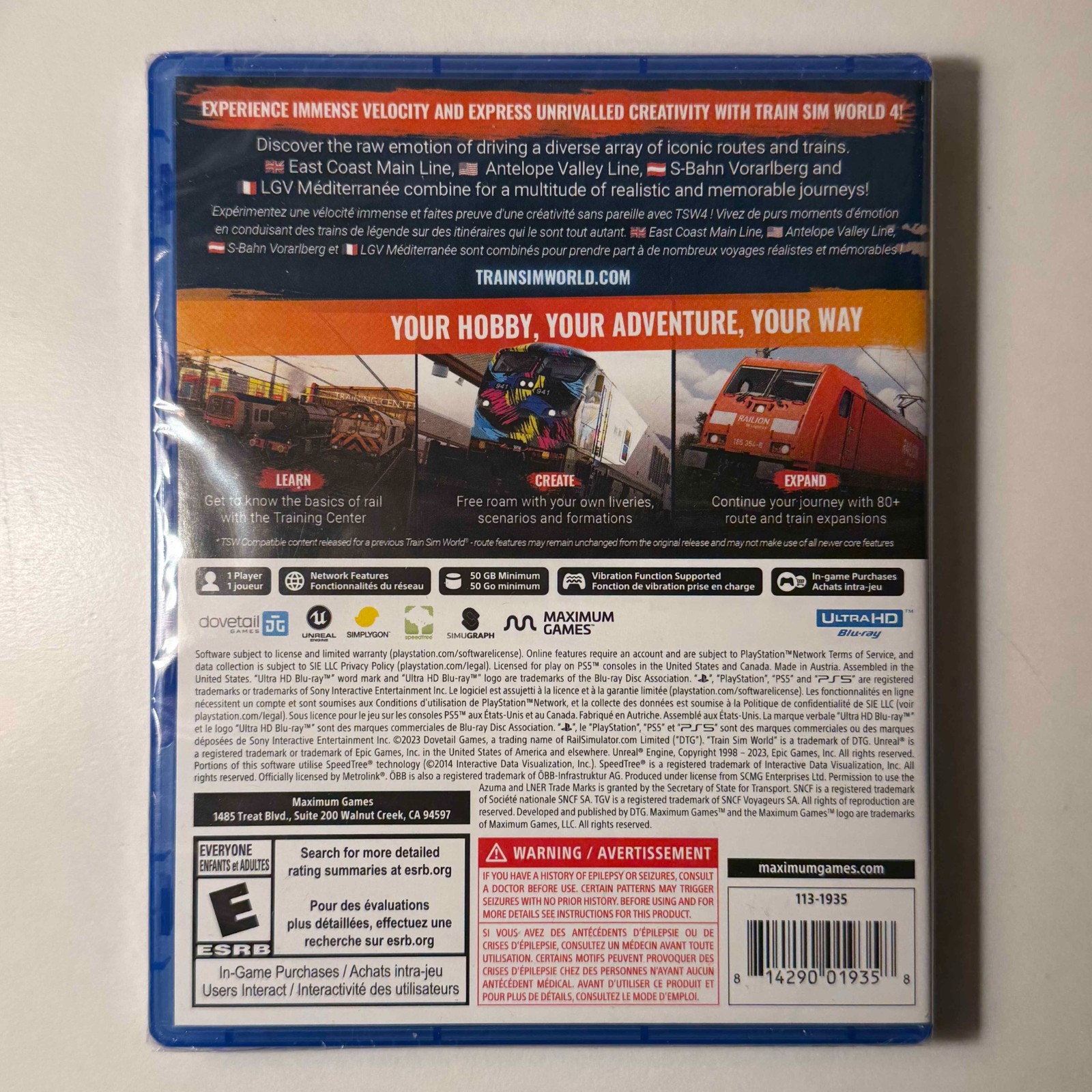 Train Sim World 4 | PS5 | Lot #10 | NEW | Bundle 3+ Games & Save