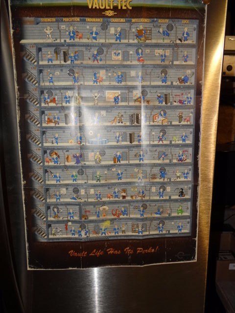 Fallout 4 Vault Boy Perks Poster **New**