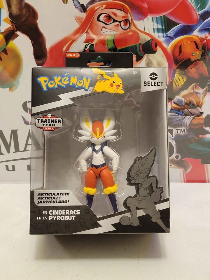 New Nintendo Pokémon Select CINDERACE 6″ Figure Exclusive Jazwares