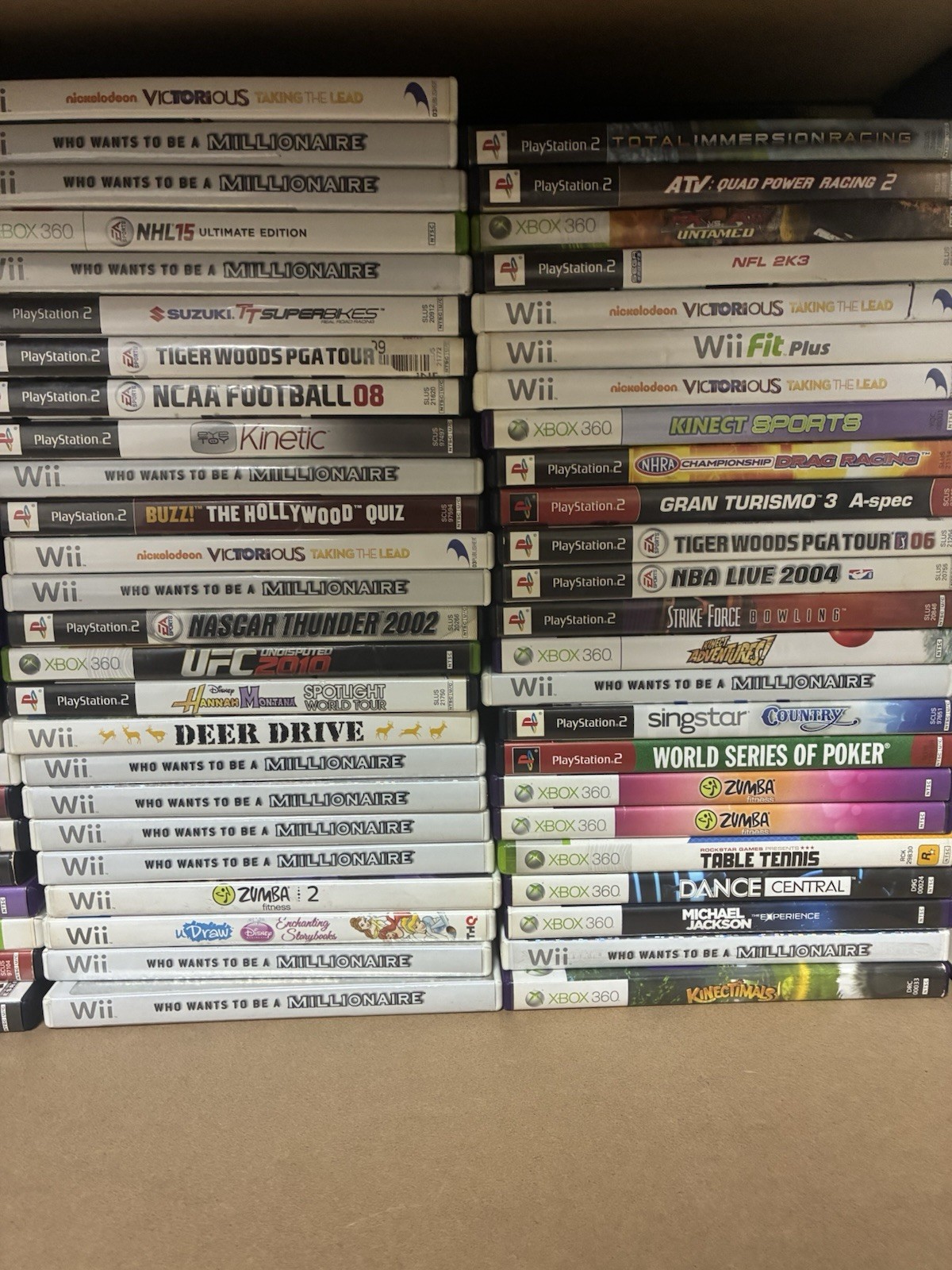 99 Assorted Video Games Lot Nintendo Wii Xbox Xbox 360 Ps2