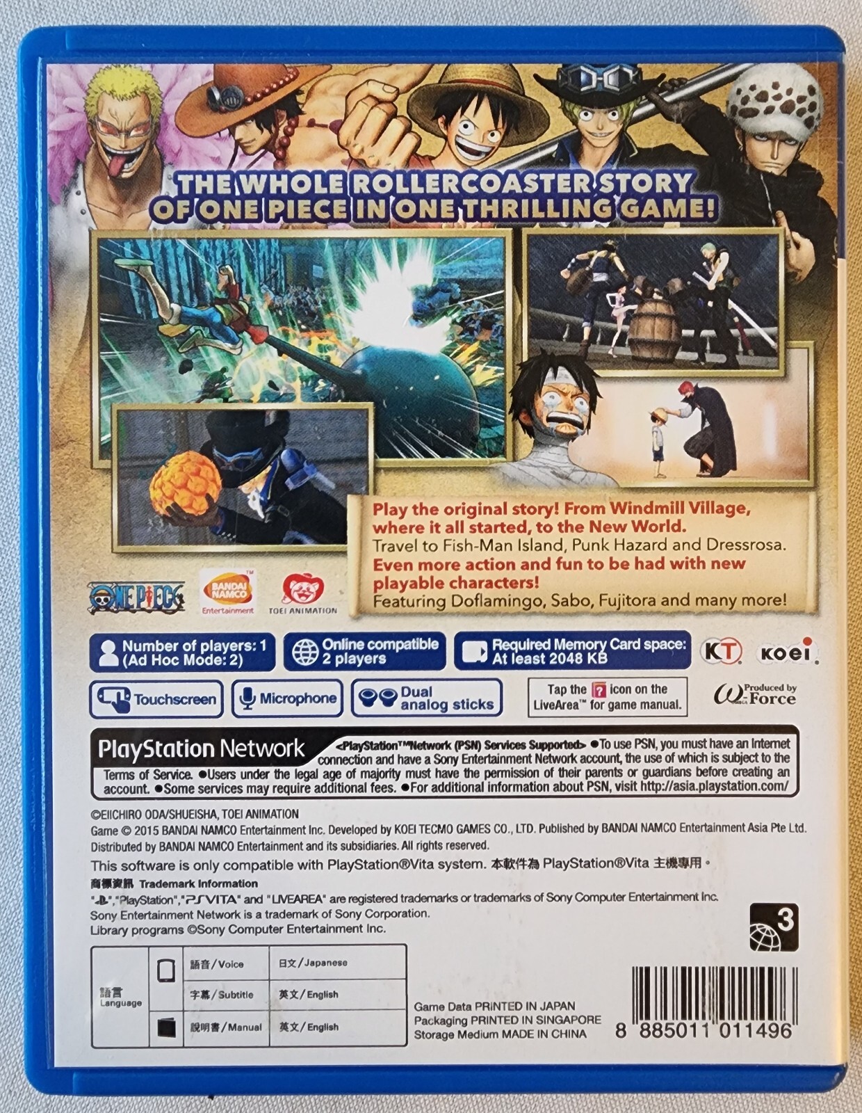 One Piece: Pirate Warriors 3 – (PS Vita) – R3 English, Tested and Works