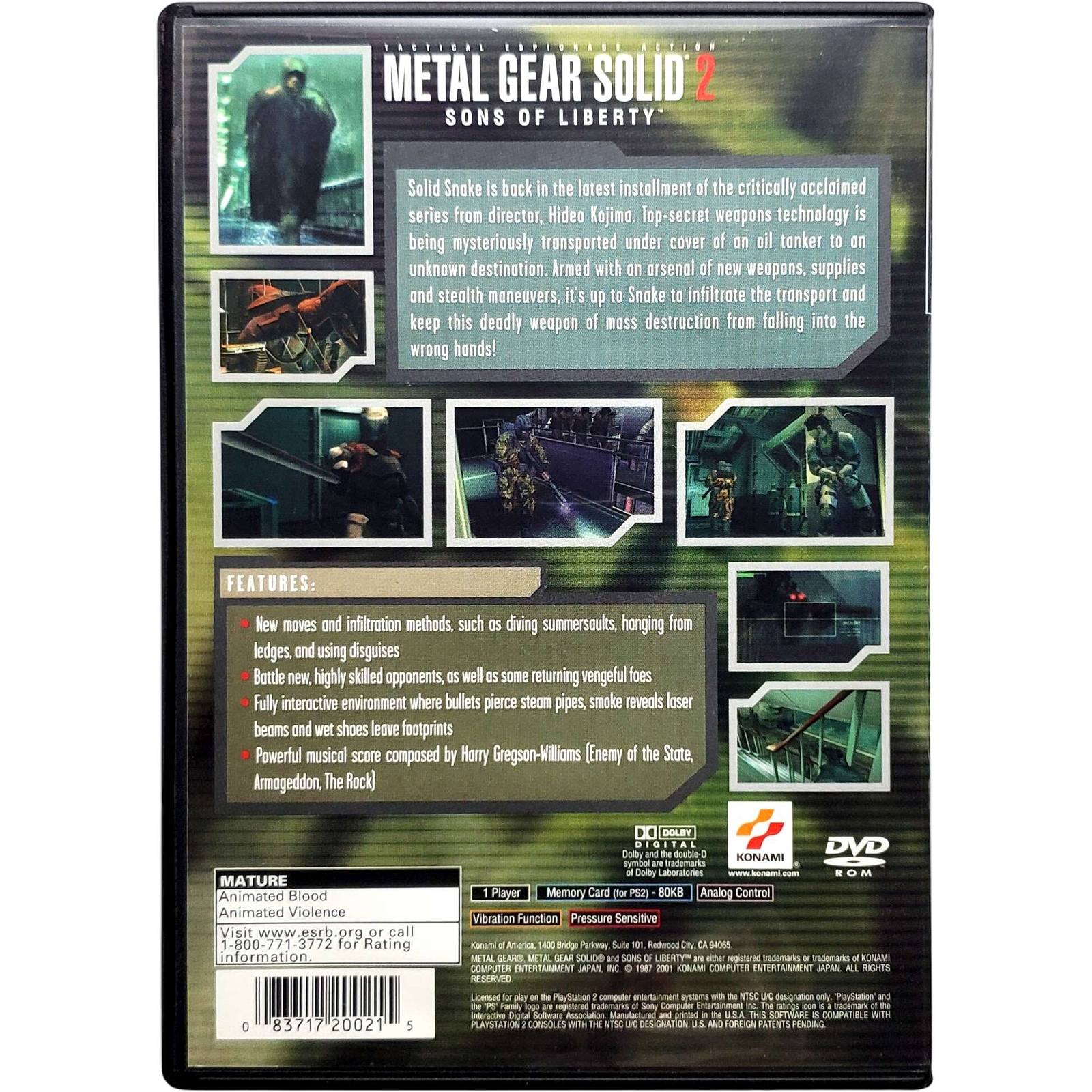 Metal Gear Solid 2 – Sony Playstation 2 Pristine Tested Authentic