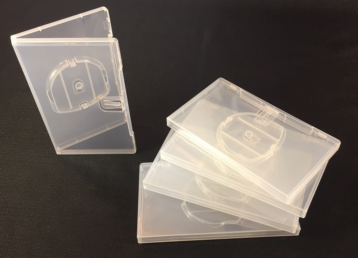 5 NEW OEM Replacement Original Clear PSP / UMD Game Cases W/ Sleeve for Covers