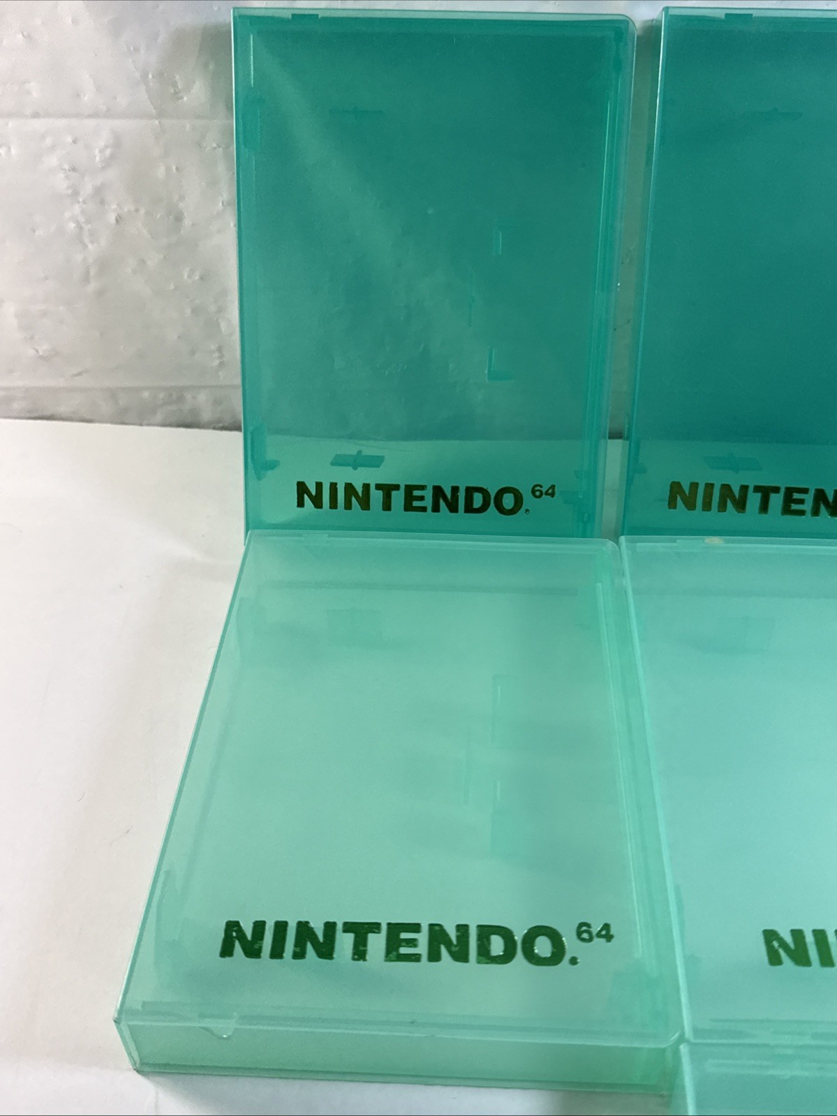 Nintendo 64 N64 Storage Plastic Clamshell Game Hard Case OEM 7 Light/Dark Green
