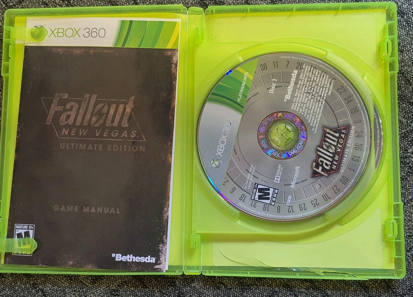 Fallout New Vegas Ultimate Edition- Xbox 360 Platinum Hits, Tested & Plays.
