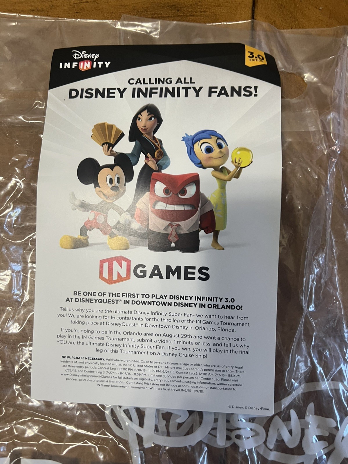 Disney D23 Expo Infinity Mickey Mouse 3.0 Kingdom Hearts King Mickey Power Disc
