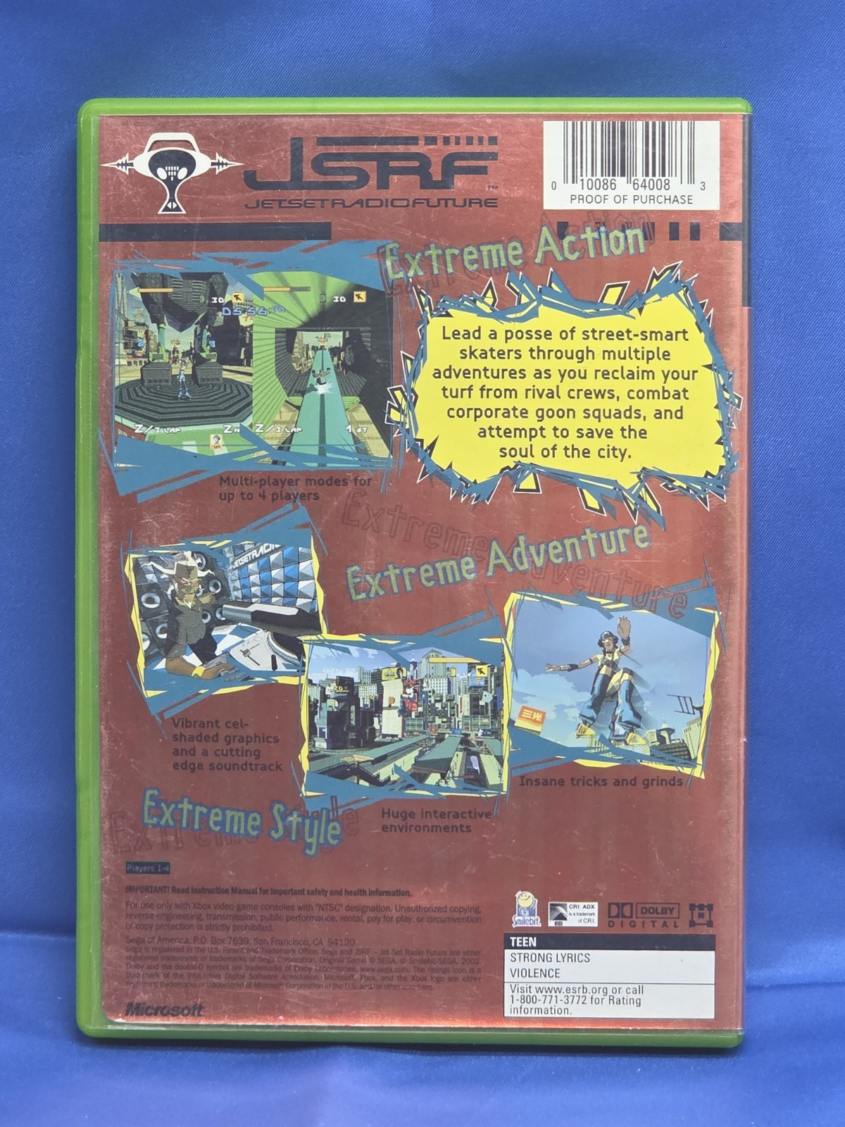 JSRF: Jet Set Radio Future Standalone Original Xbox CIB – Free Shipping