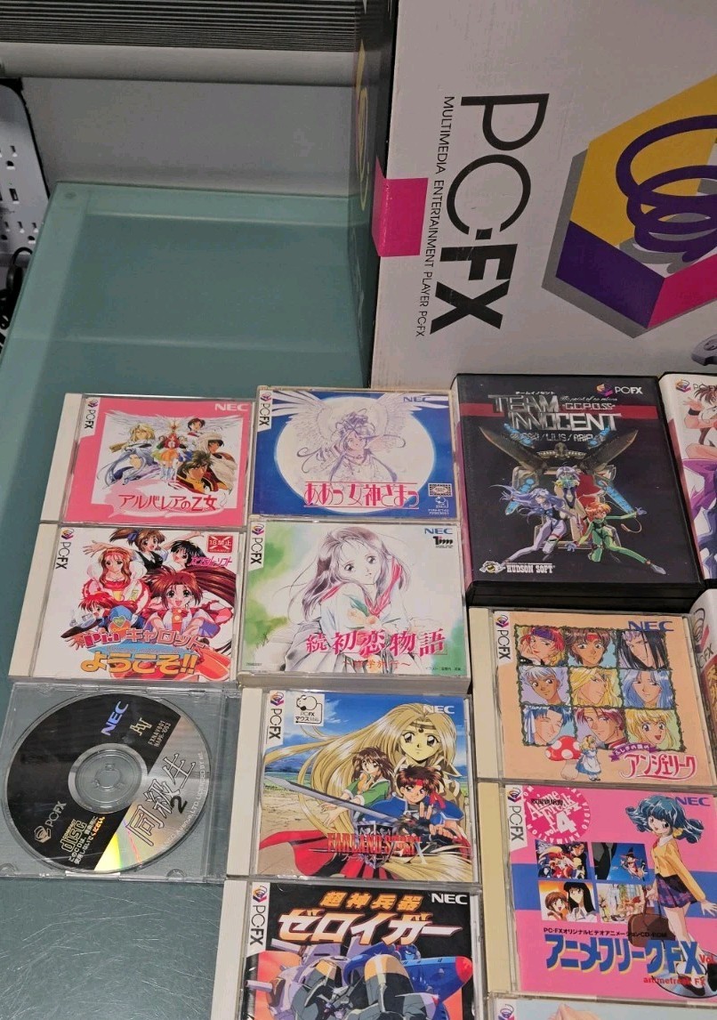 GAME COLLECTION 2 PC-FX Consoles In Box + OVER 25 GAMES Some R RARE GAMES READ!