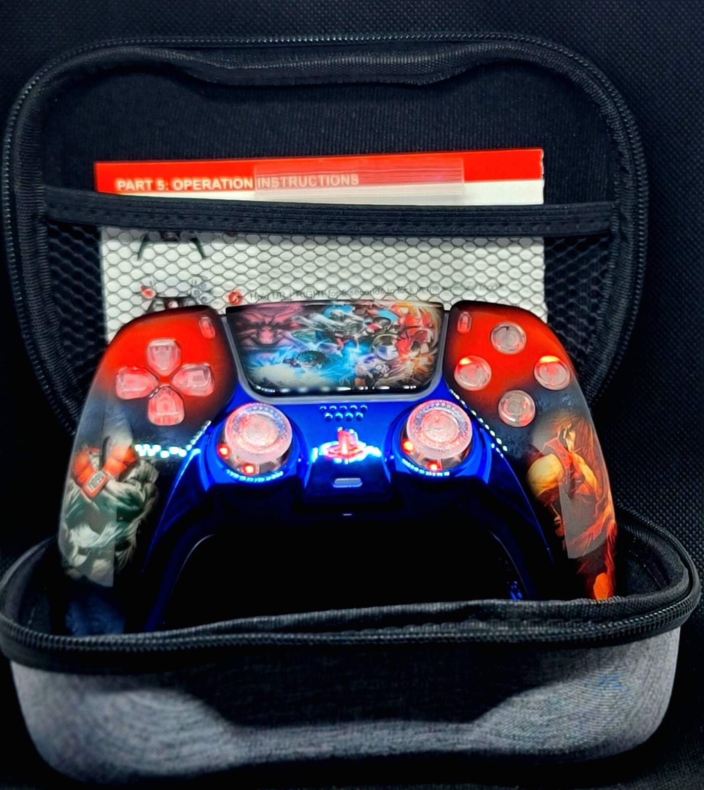 💥Exclusive💥 PS5 One Of One(Street Fighter) 🎮 With LED Kit And Case