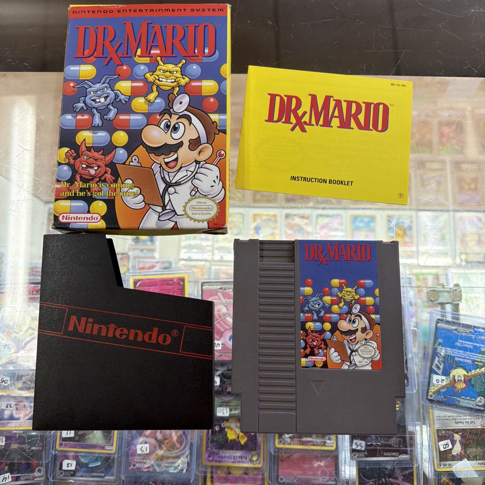 Nintendo Dr. Mario NES 1990 Box Manual CIB Authentic Game Untested