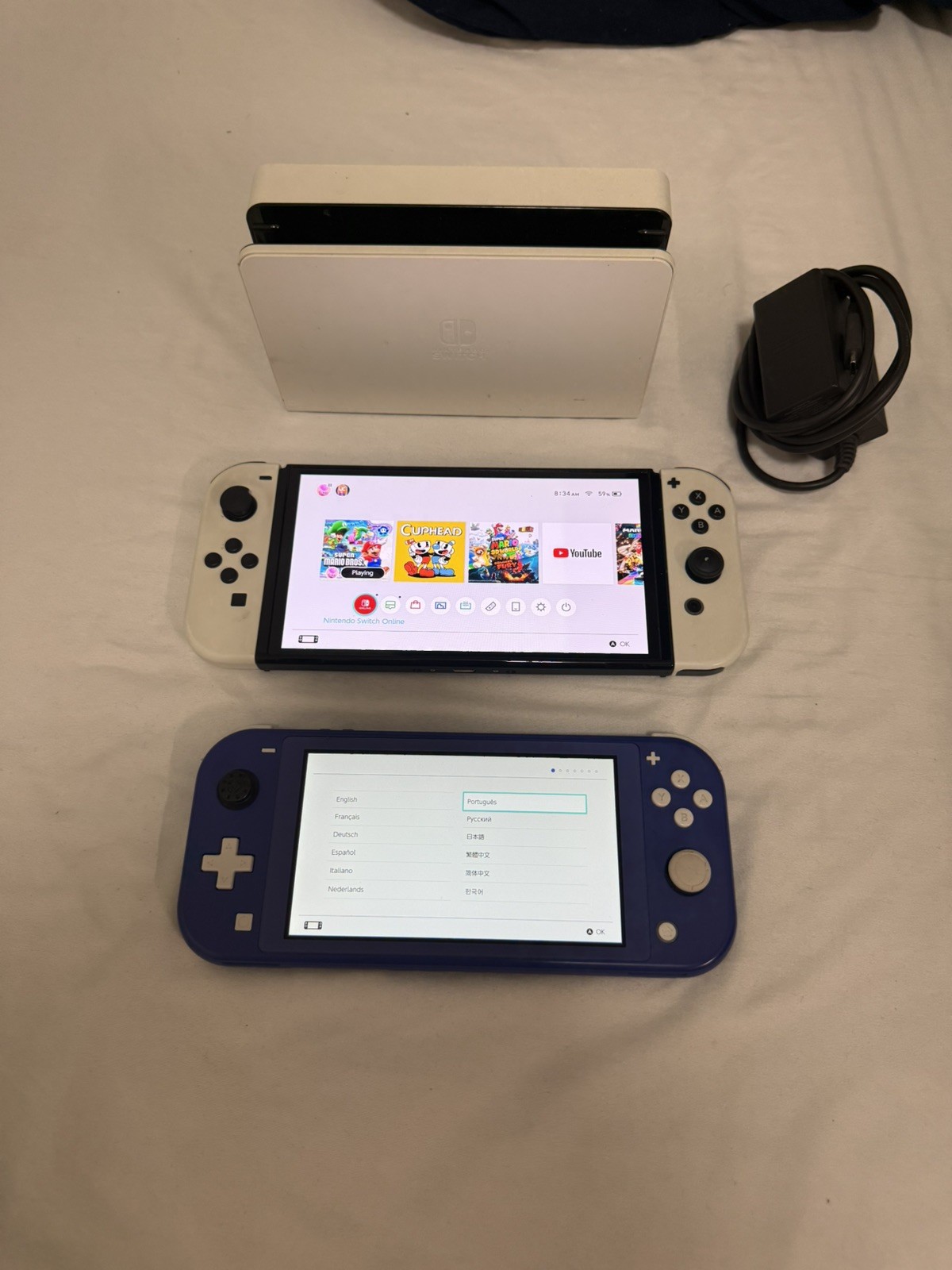 Nintendo Switch OLED + Switch Lite Bundle | Excellent Condition