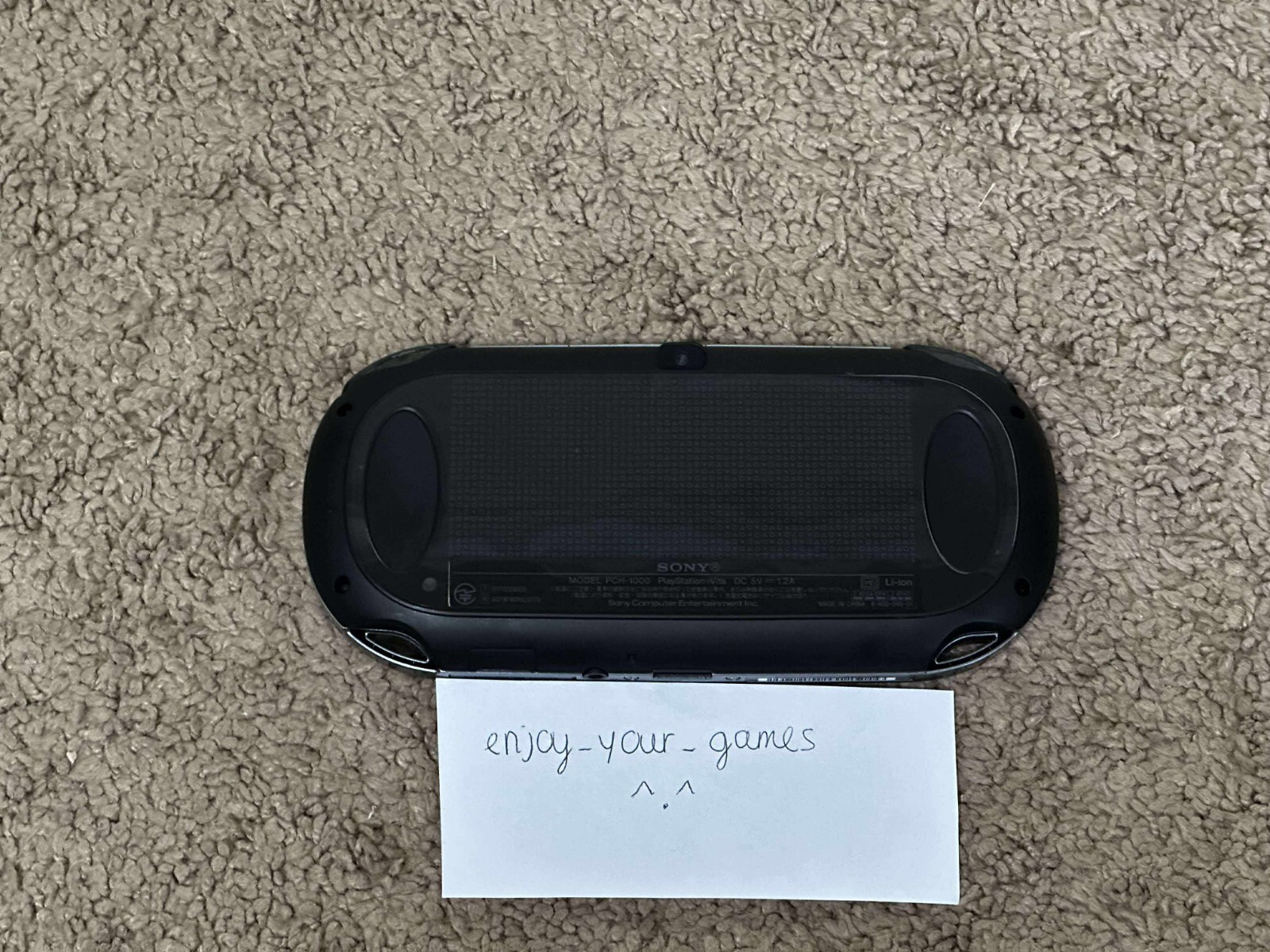 MINT Sony PS Vita OLED PCH-1000/1100 Black Model WIFI w Charger – SHIP IN 1-DAY