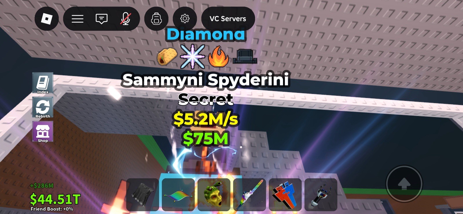 5.2M Second Sammyni Spiderini Steal A Brainrot Roblox