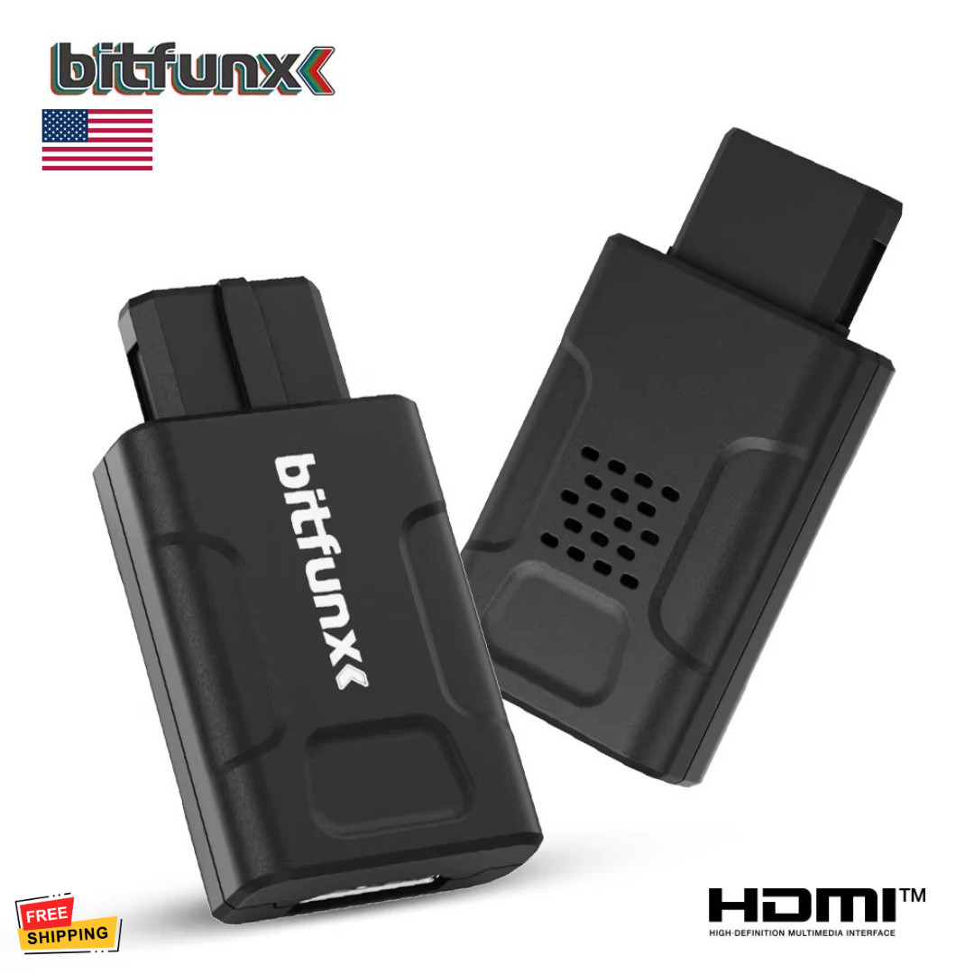 Bitfunx N64 HDMI Adapter 720P 1080P HD Converter Upscale N64 SNES SFC GameCube