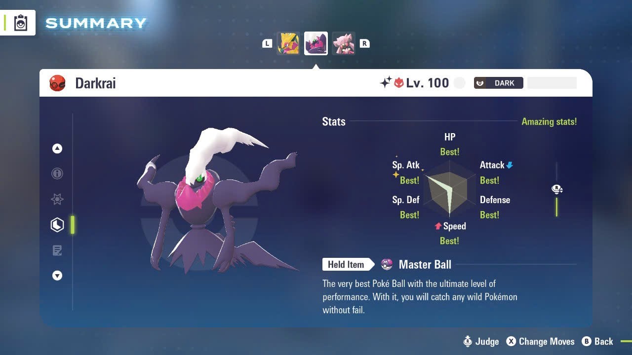 ✨SHINY ALPHA DARKRAI EVENT✨MAX 6IV EV⭐POKEMON LEGENDS ZA
