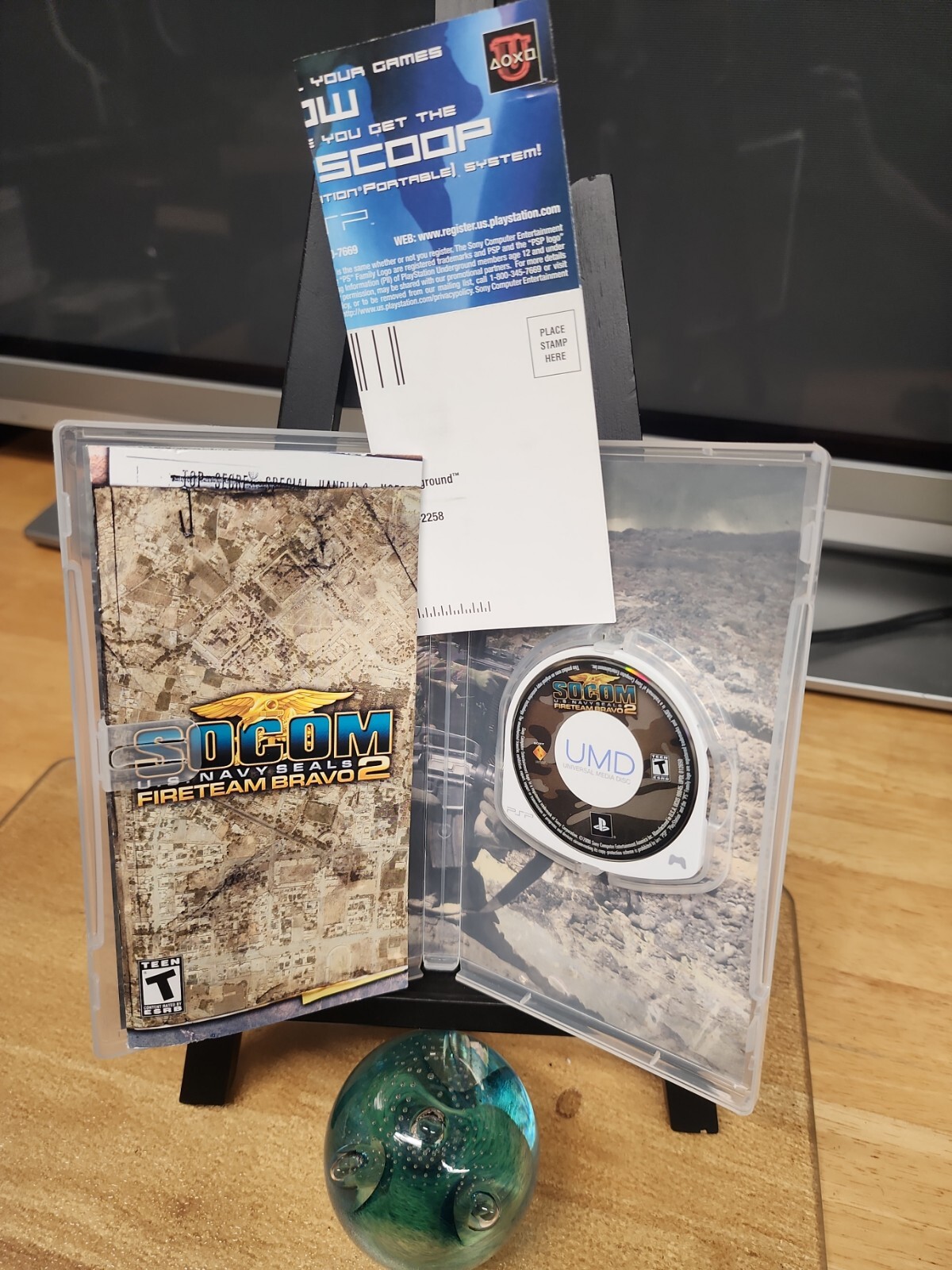 SOCOM U.S. Navy SEALs Fireteam Bravo 2 Sony PSP Complete FREE Same Day Shipping