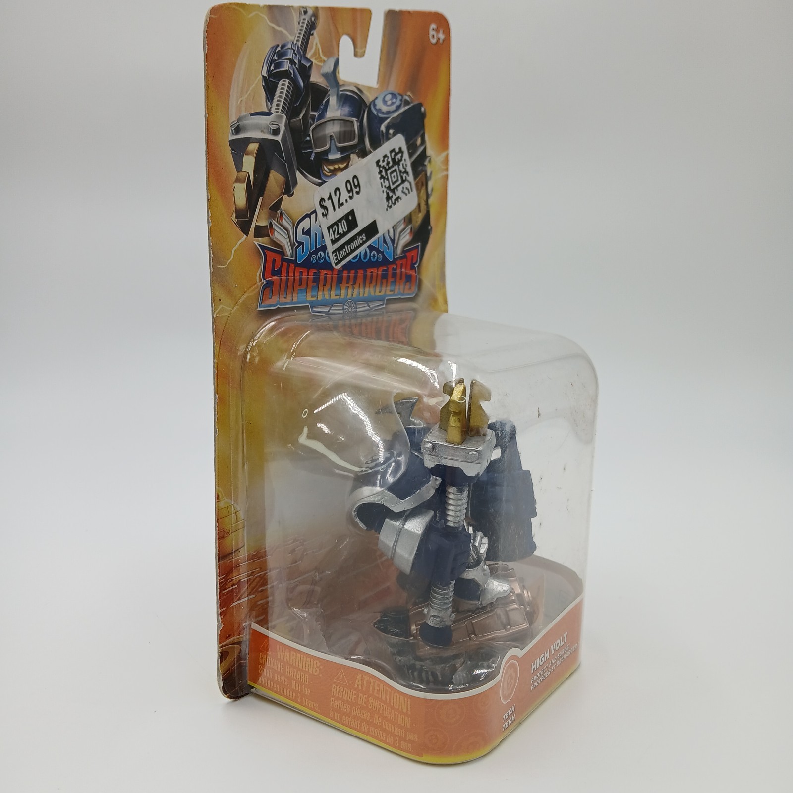 Skylanders Super Chargers High Volt Tech Figure Protect Surge BOX FLAWS READ