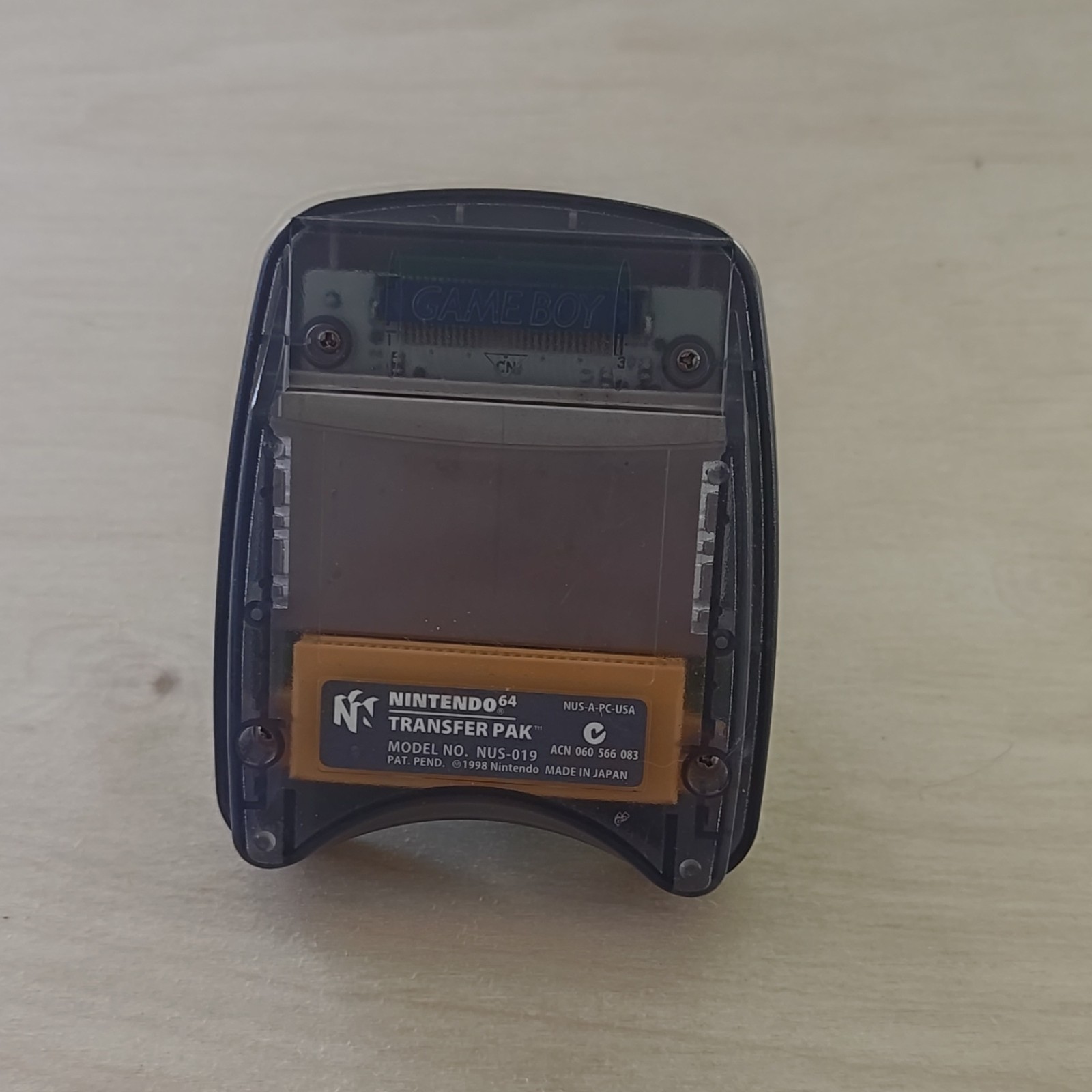 Nintendo N64 Transfer Pak NUS-019 for Nintendo 64/Game Boy Clips on Controller