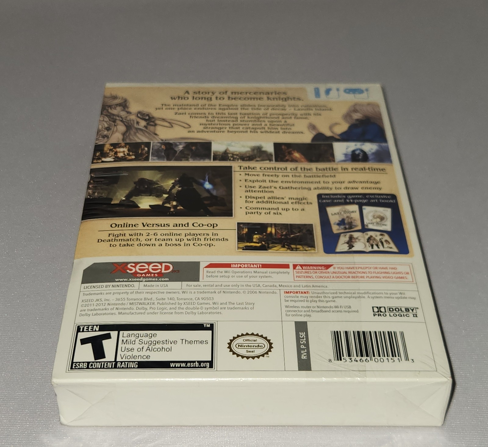 The Last Story Limited Edition Nintendo Wii 2012 New Factory Sealed Excellent
