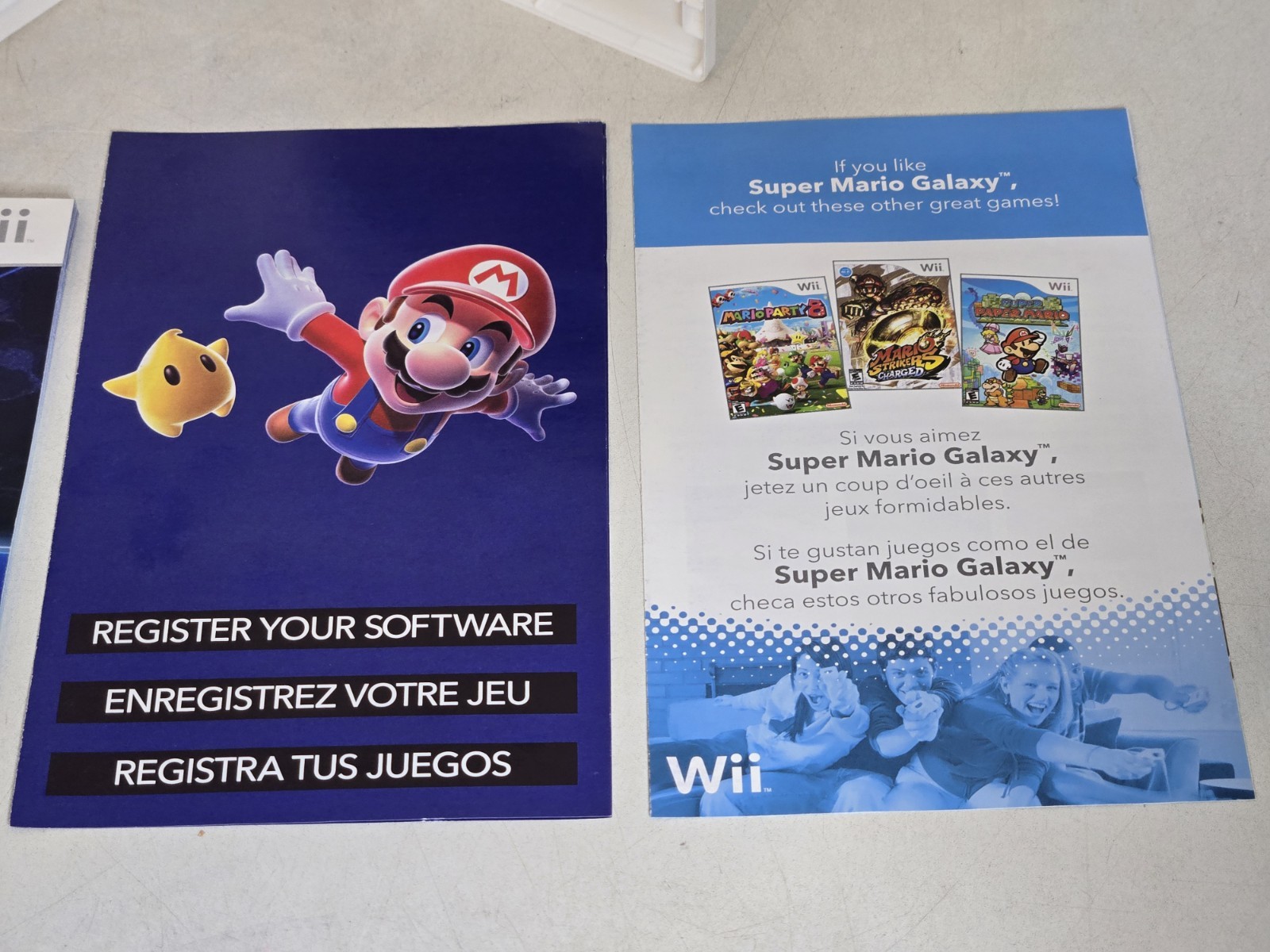 Super Mario Galaxy (Nintendo Wii, 2007) Complete W/Manual Tested Works
