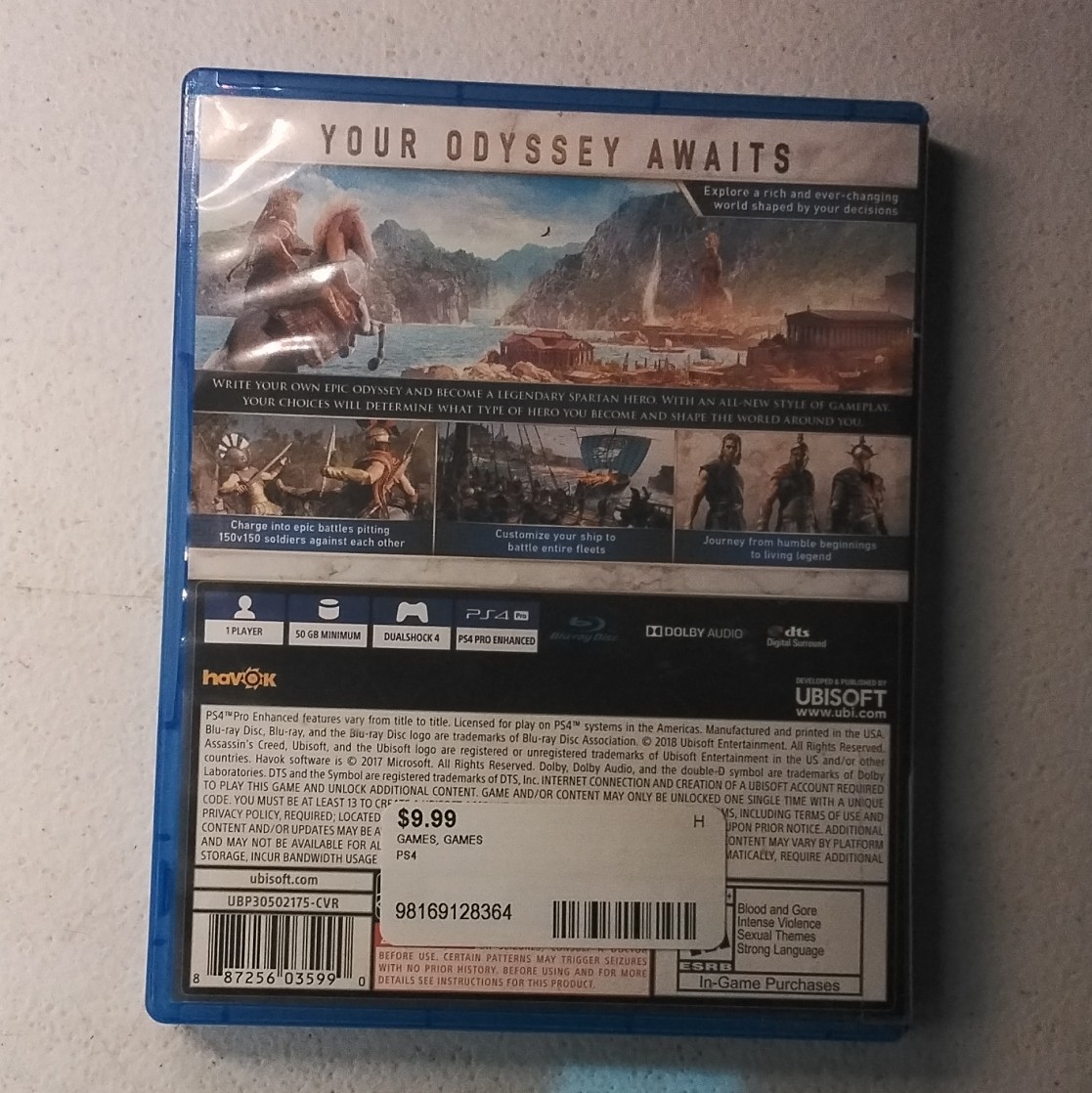 Ubisoft Assassin’s Creed Odyssey PS4 – M Mature, Action Adventure, NTSC