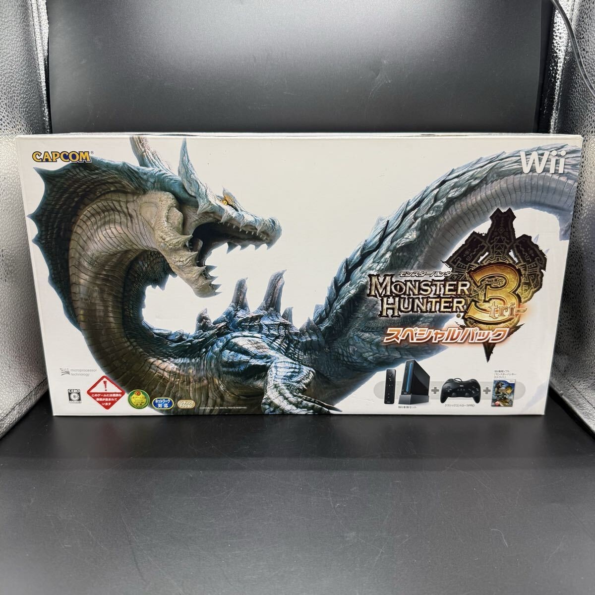Nintendo Wii Monster Hunter 3 Tri Special Pack Limited Edition Console Set Japan