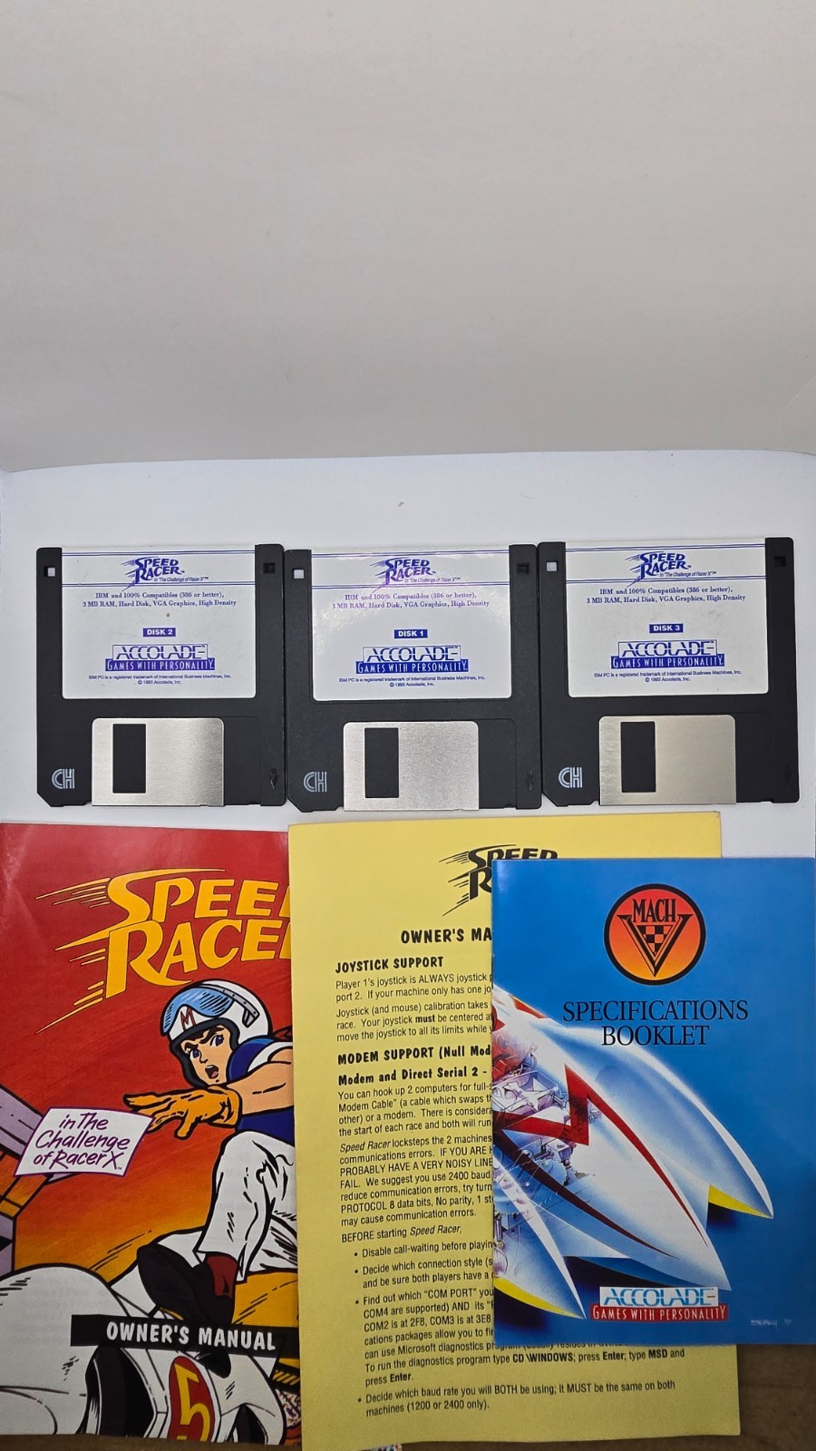 Speed Racer Accolade 3.5″ PC Computer Game Big Box Used