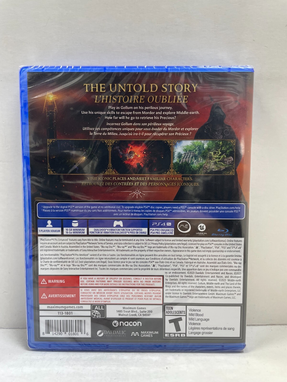 The Lord of the Rings Gollum ( PlayStation 4 / PS4)