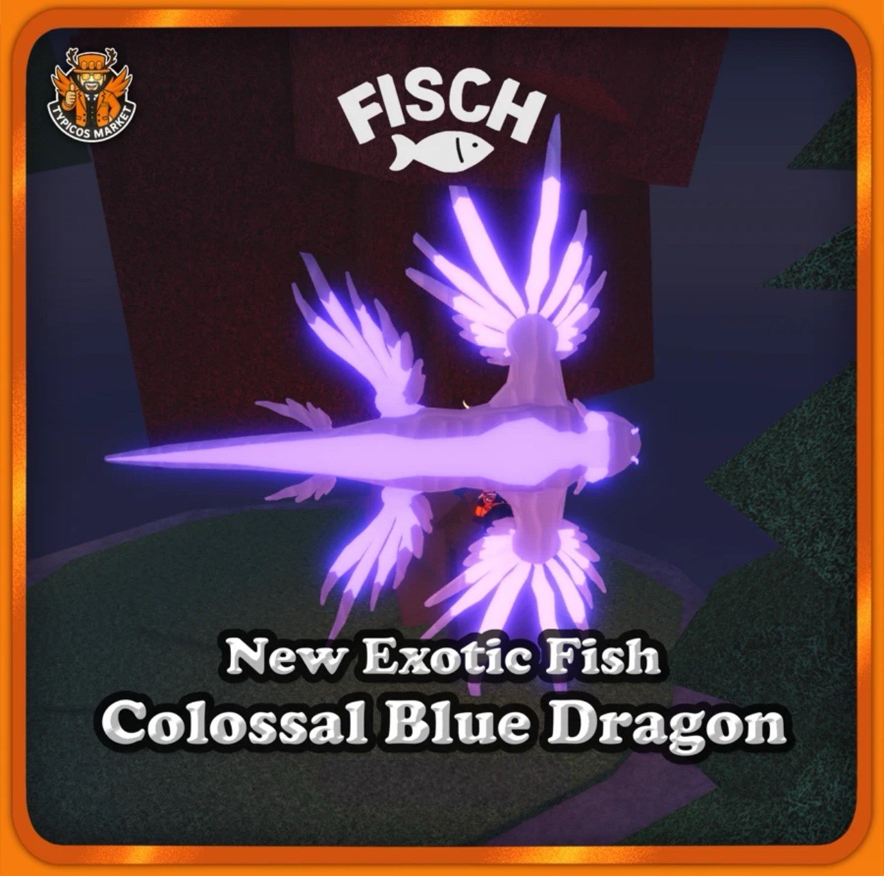 [FISCH] Fossilized Colossal Blue Dragon [New Exotic Fish]