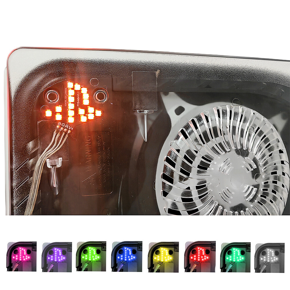 Cooling Vent Transparent Plate ABS Protective Faceplate for PS5 Disc Edition