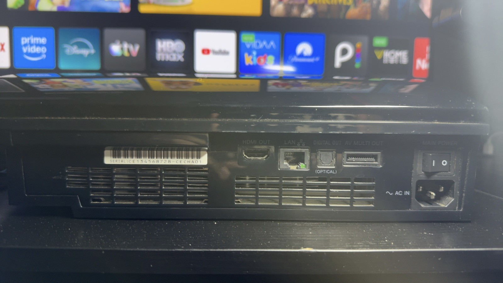 Sony PlayStation 3 Backwards Compatible 256GB SSD CECHA01 Console Tested Working