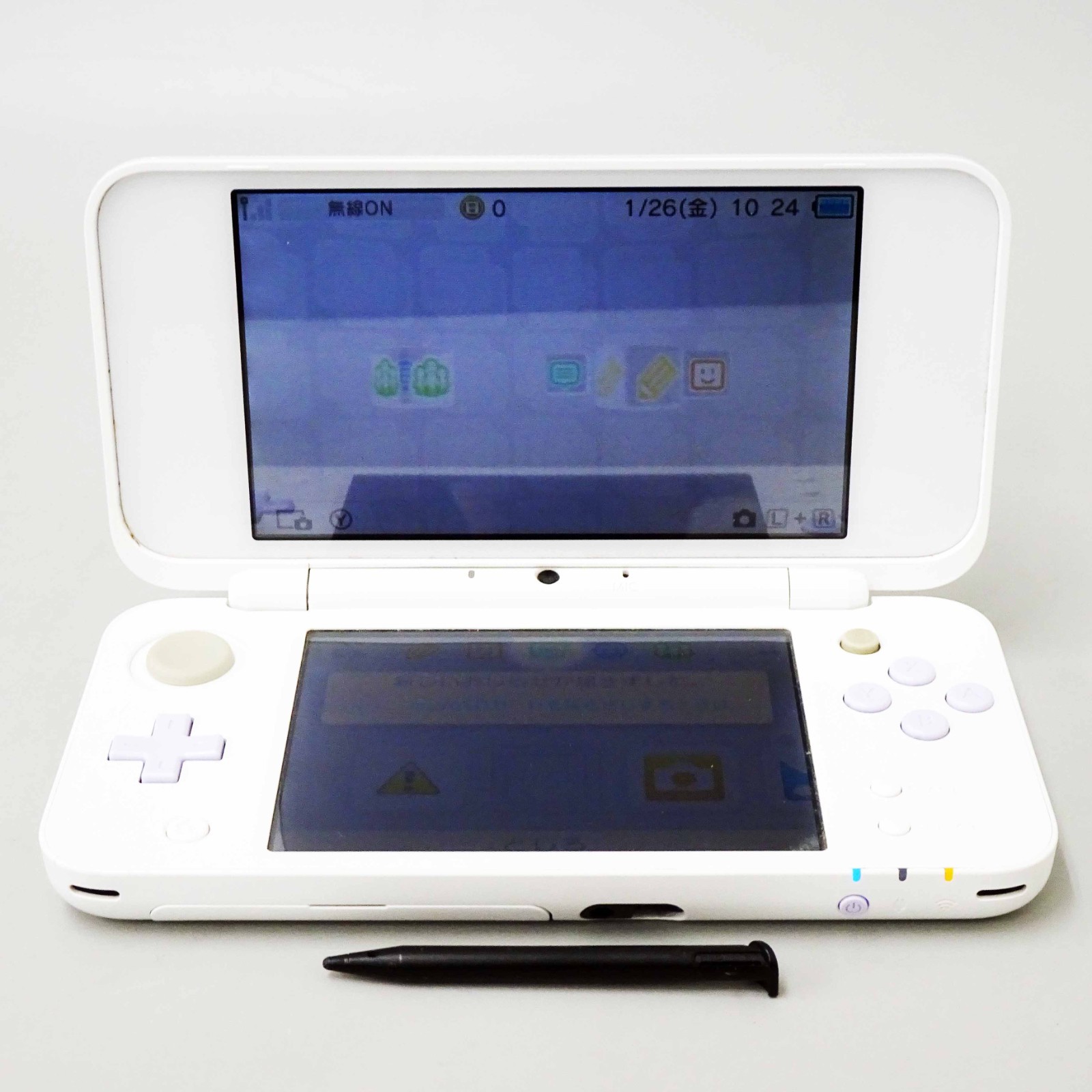 New Nintendo 2DS LL XL White Lavender Console Handheld System Japan Tested