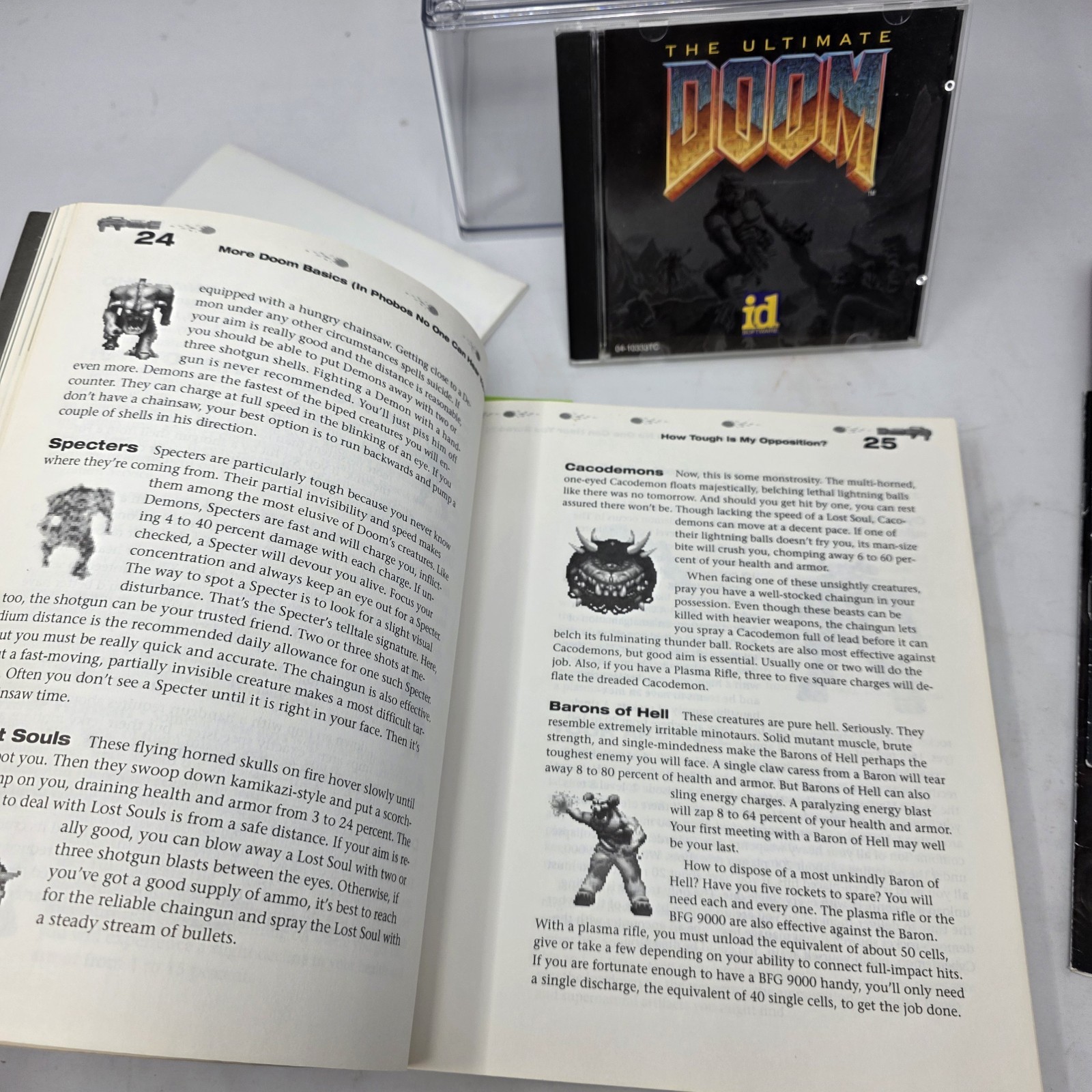 The Ultimate Doom PC Big Box 1995 CIB Complete w/ Poster Receipt Strategy Guide