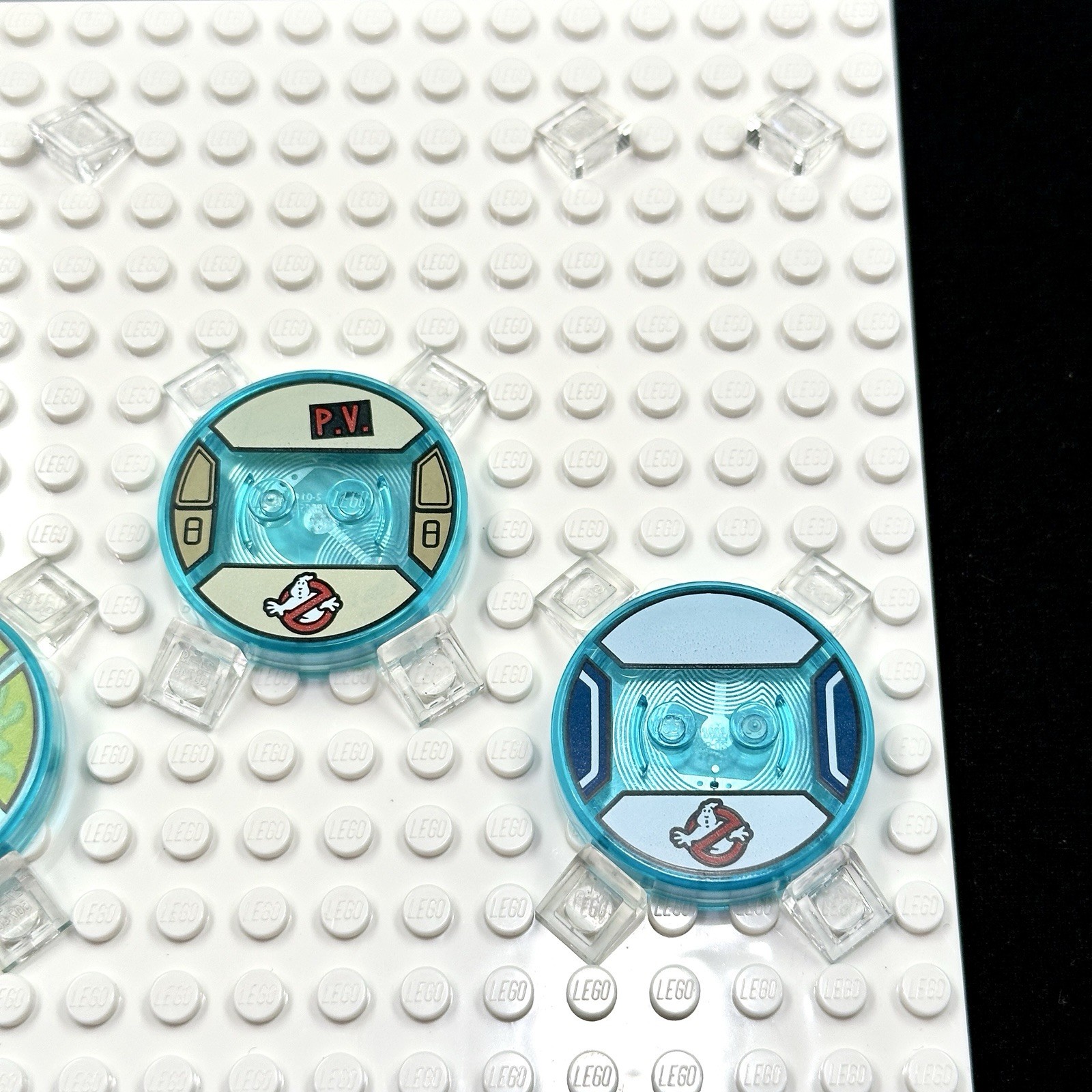 LEGO Dimensions Toy (3) pc Base Disc Tag Only Lot – Ghostbusters – Slimer