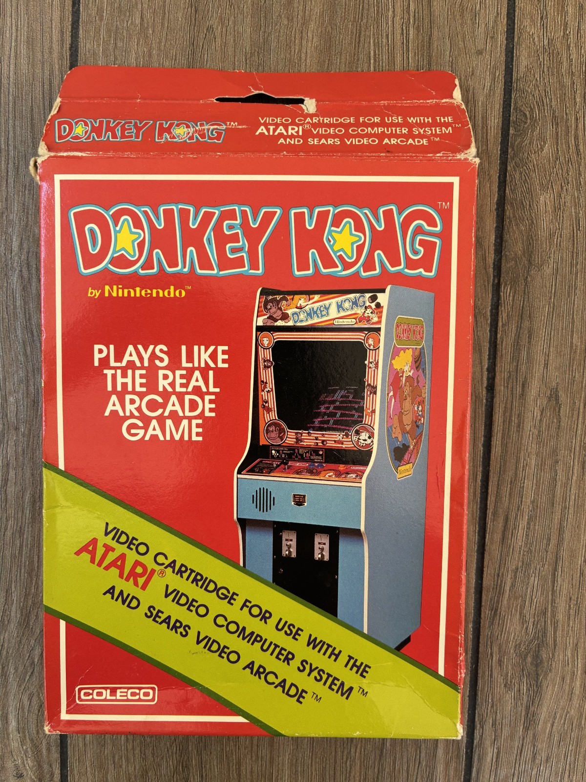DONKEY KONG Nintendo Atari 2600 Game Cartridge With Box & Manual TESTED 1982