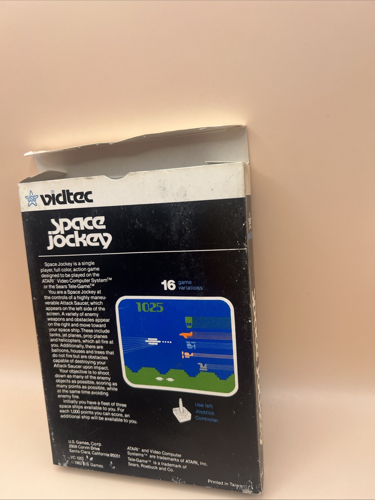 Space Jockey Atari 2600 Video Game 1982 Vidtec Complete