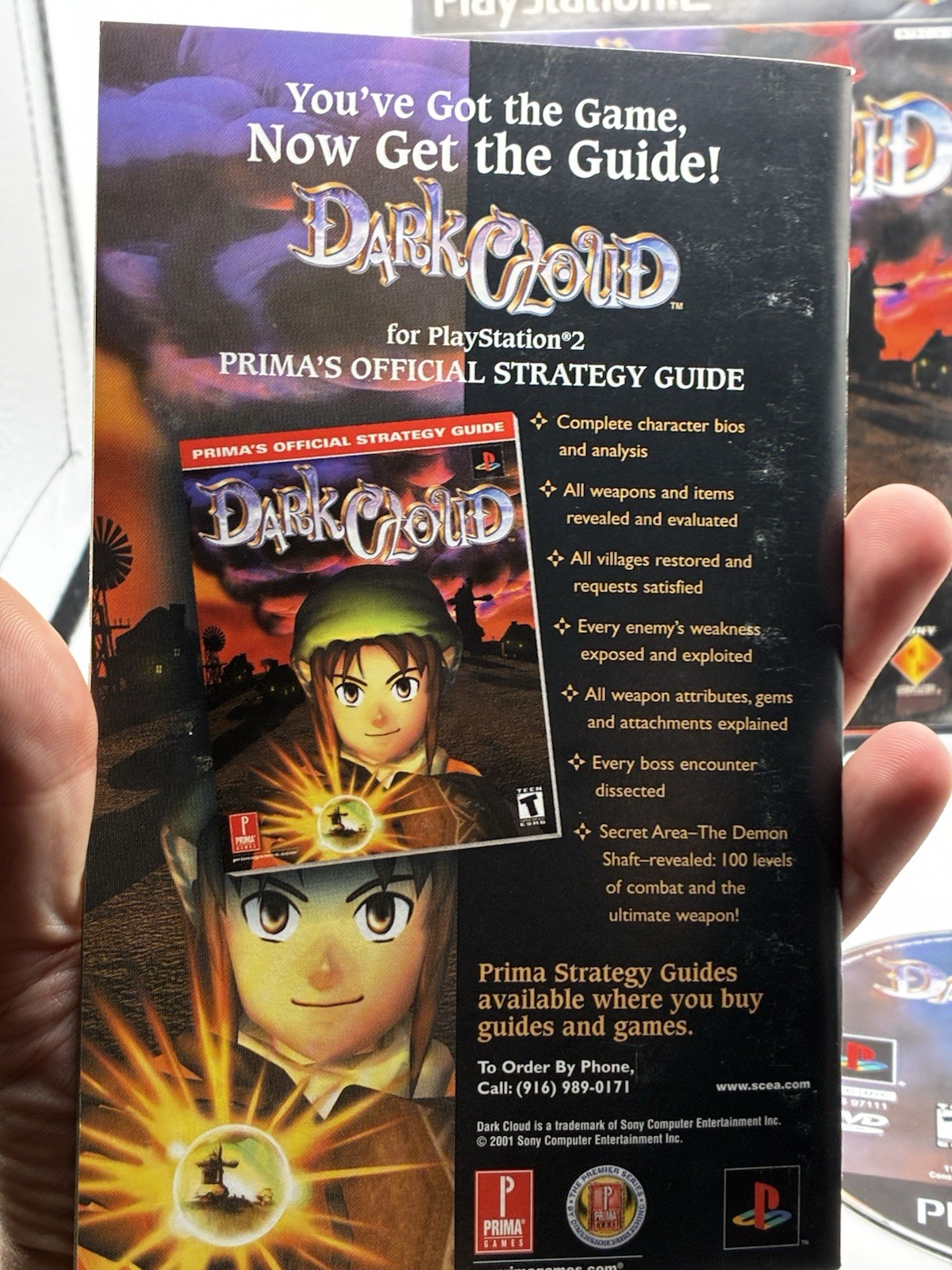 Dark Cloud PS2 PlayStation 2 CIB Black Label Complete w/ Manual Tested & Working