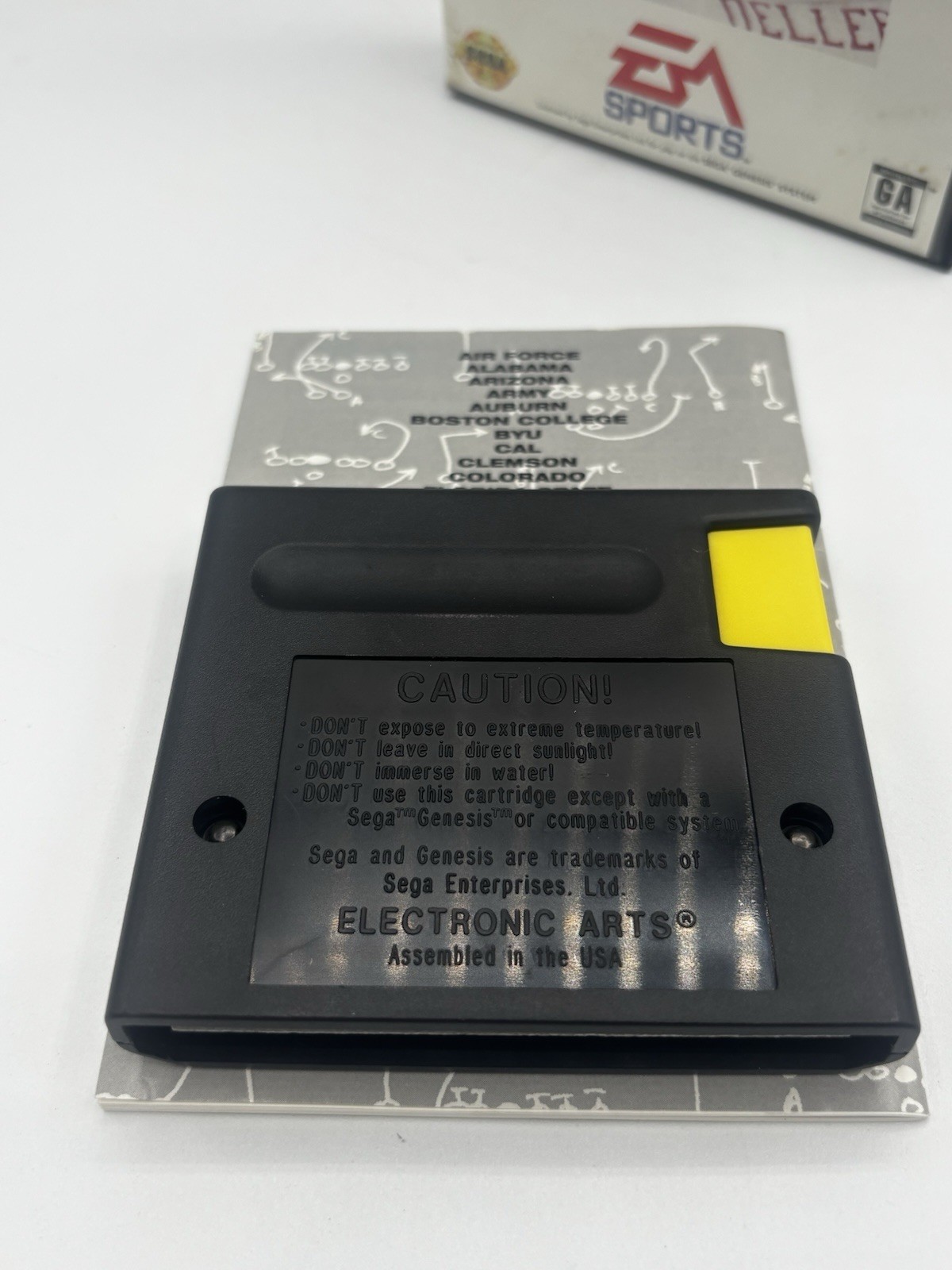 Bill Walsh College Football 95 (Sega Genesis, 1994) CIB – includes all inserts
