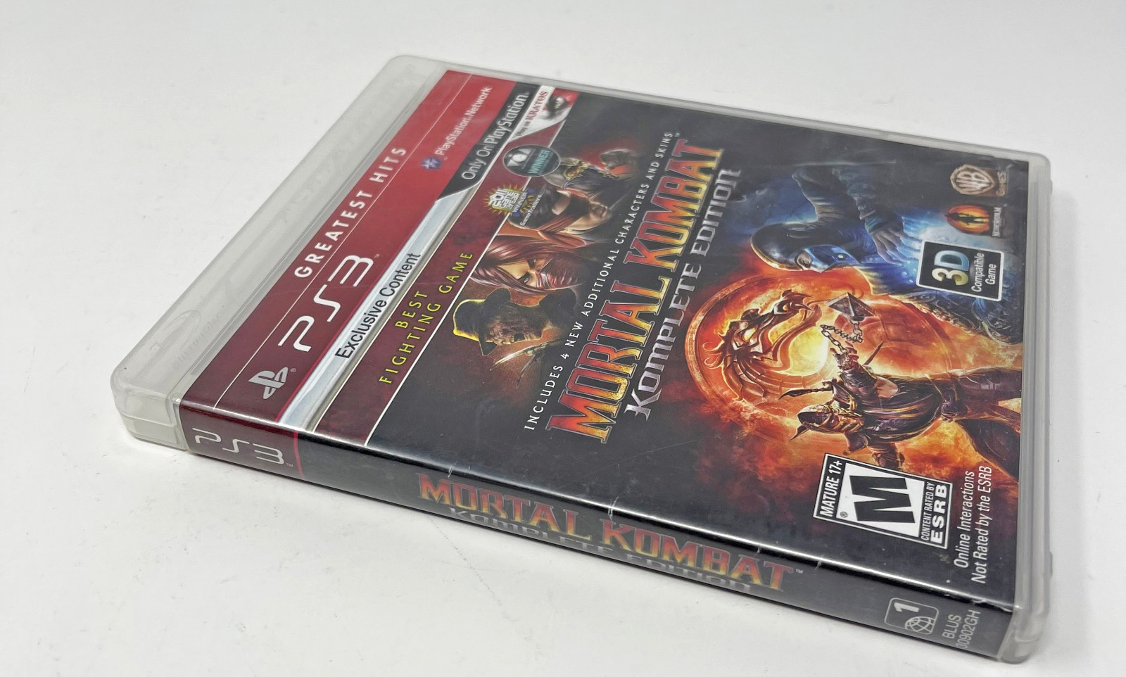 Mortal Kombat Komplete Edition Greatest Hits Playstation 3 with Manual PS3 Used