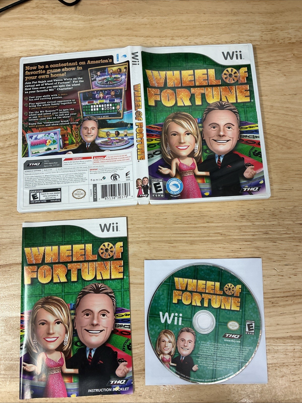 Wheel of Fortune Nintendo Wii CIB Tested Working
