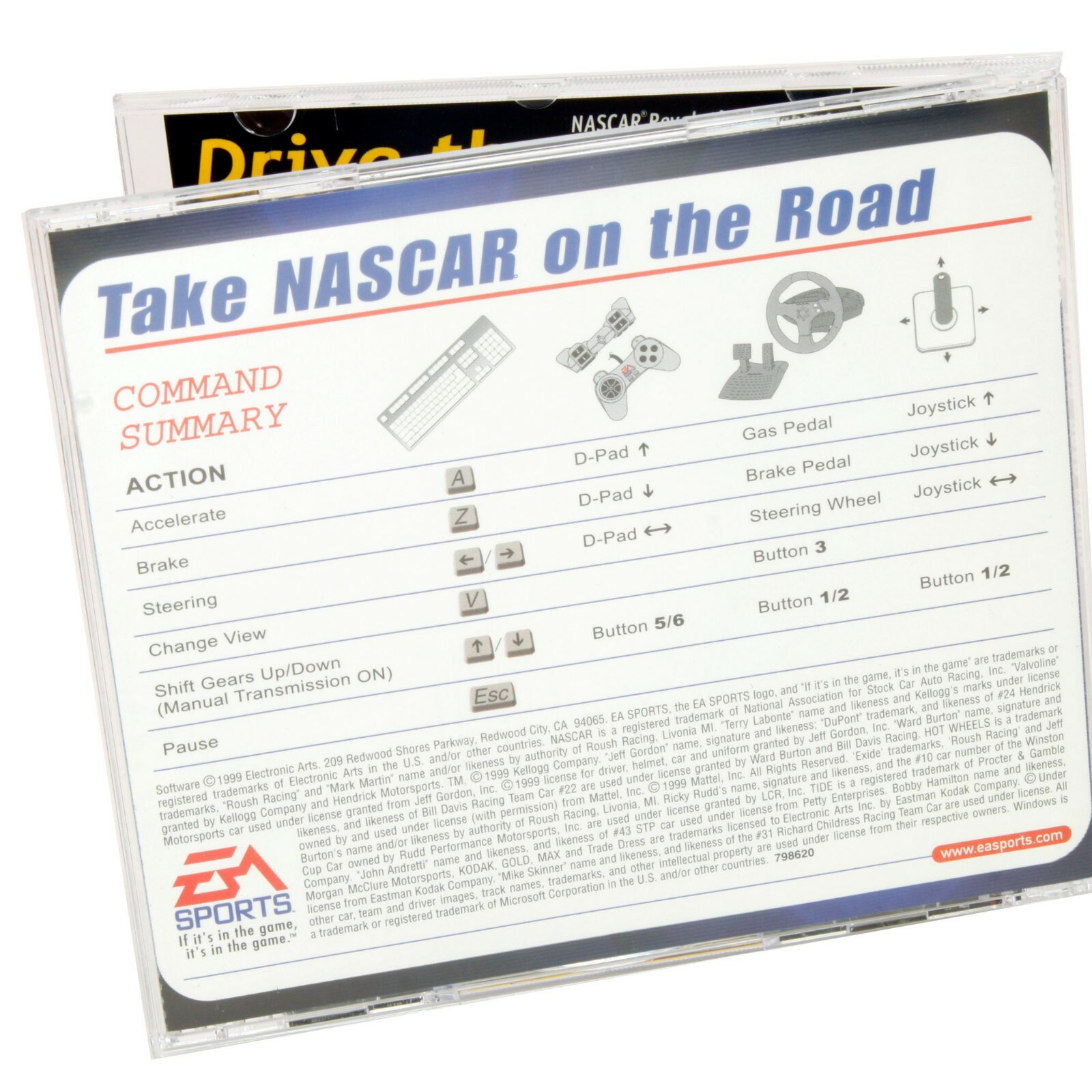 NASCAR ROAD RACING Simulation EA Sports Big Box / PC Cd-rom Complete TT18
